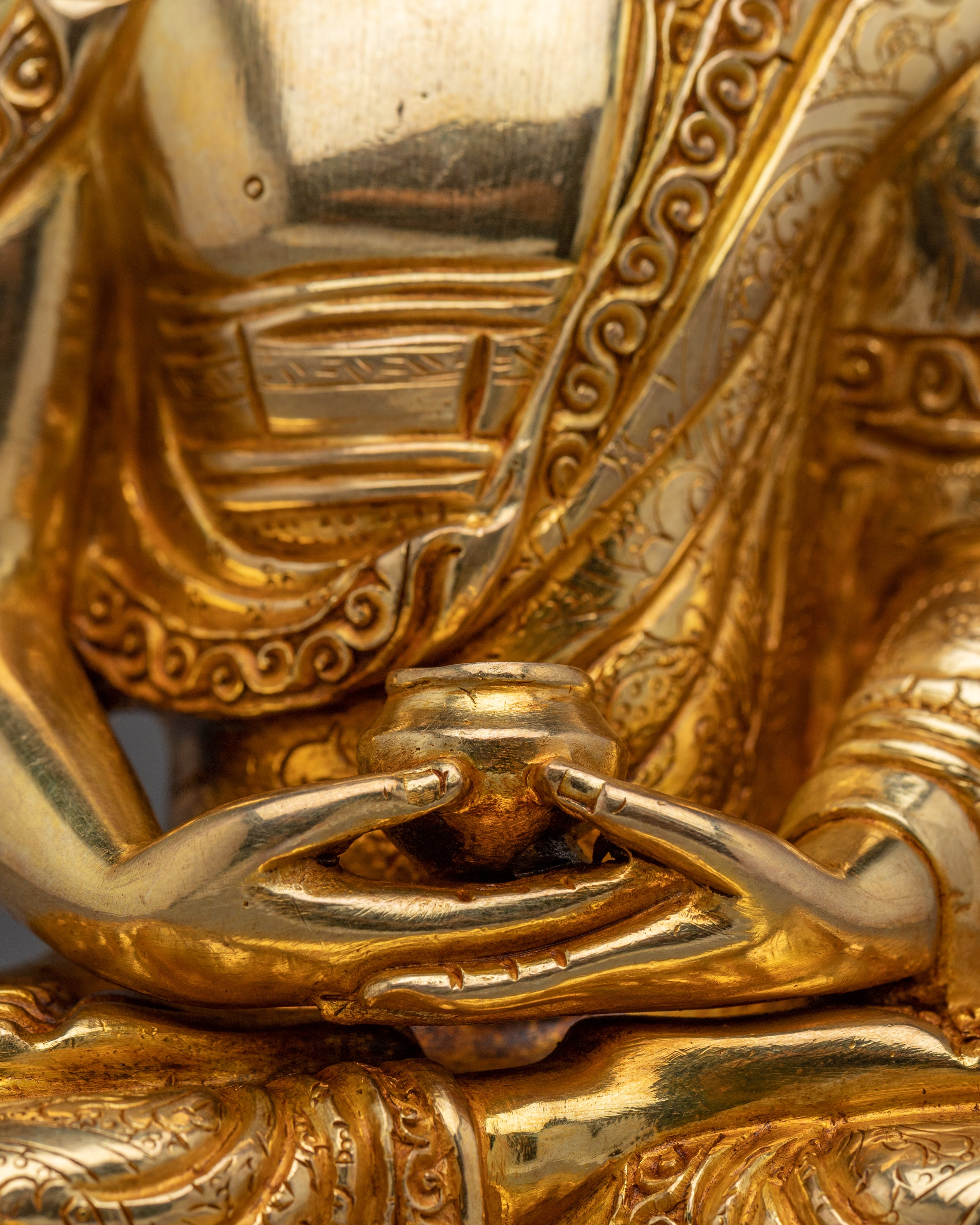 Pure Land Buddha Amitabha Handmade Statue