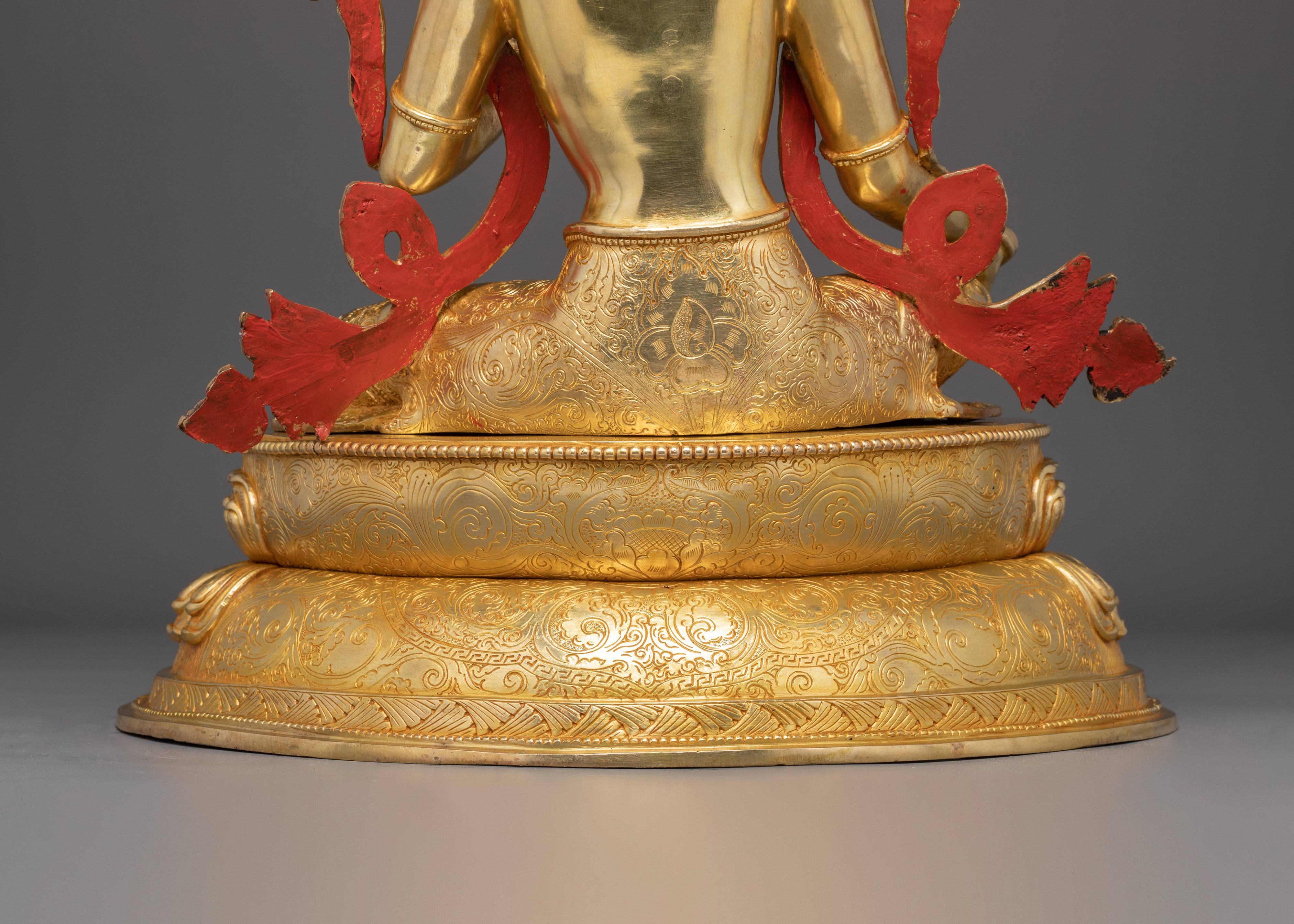 Radiant Golden Shyama Tara Figurine | Green Tara - Mother of Liberation