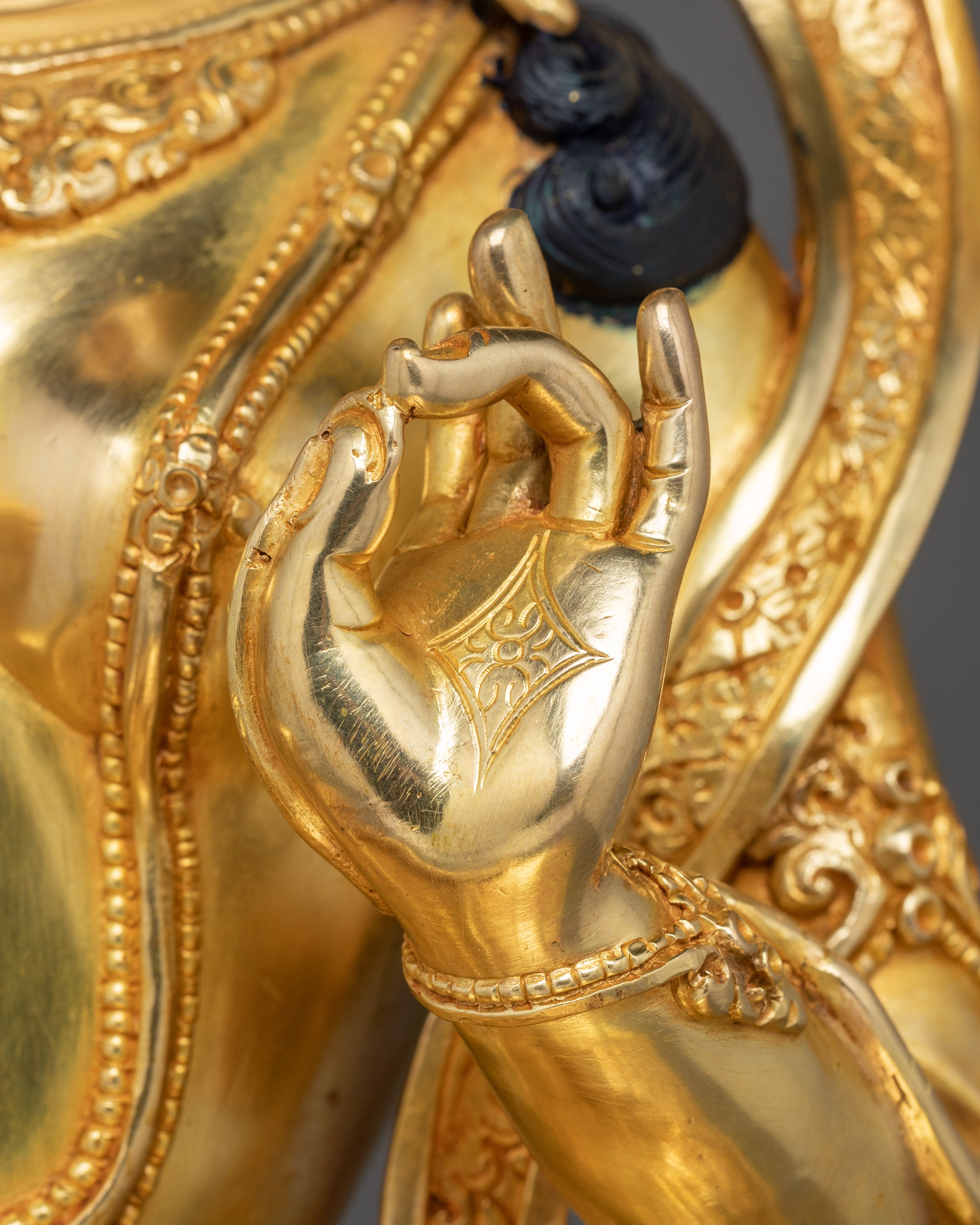 Radiant Golden Shyama Tara Figurine | Green Tara - Mother of Liberation