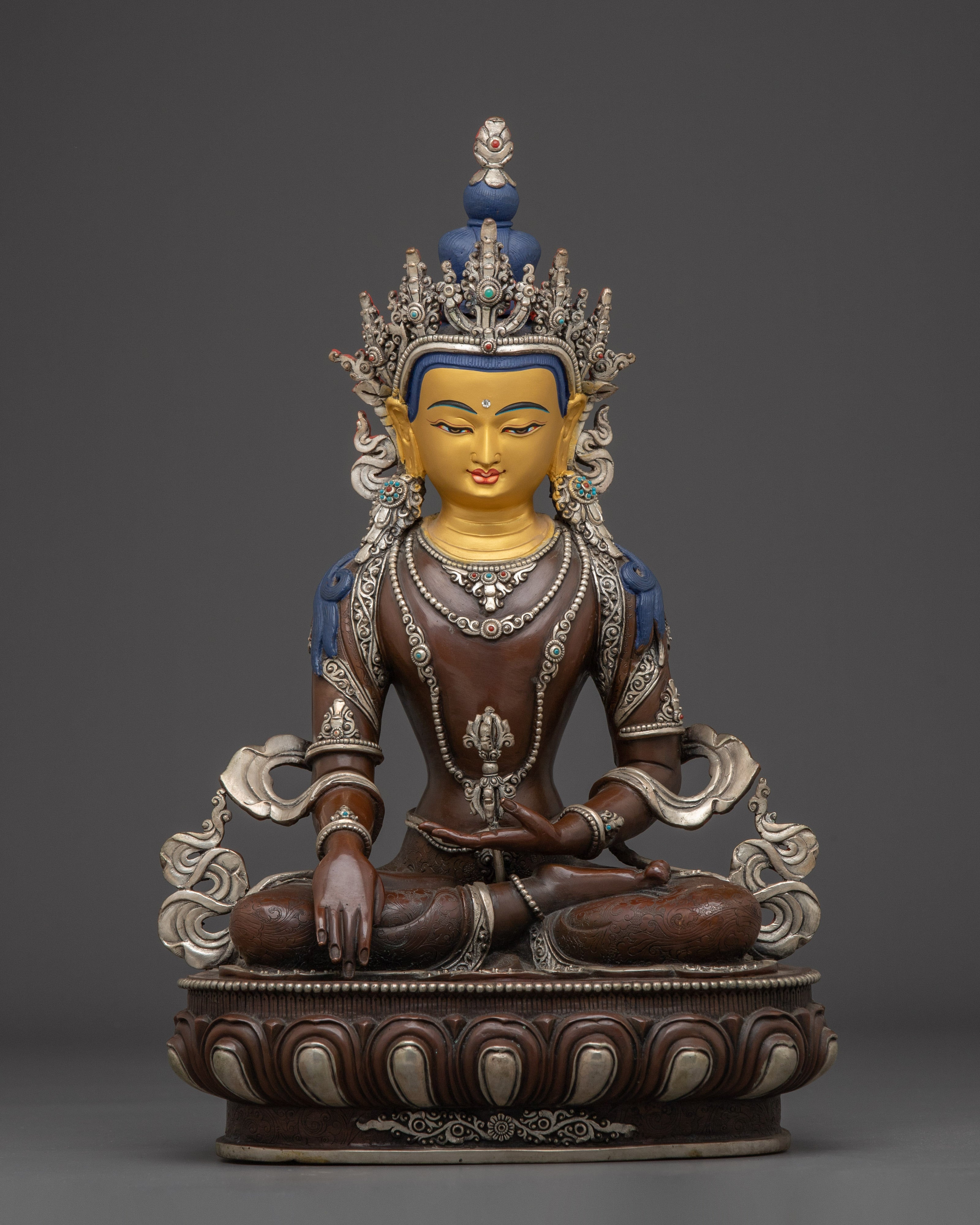 Mitrugpa with Vajra Statue | Traditional Himalayan Art
