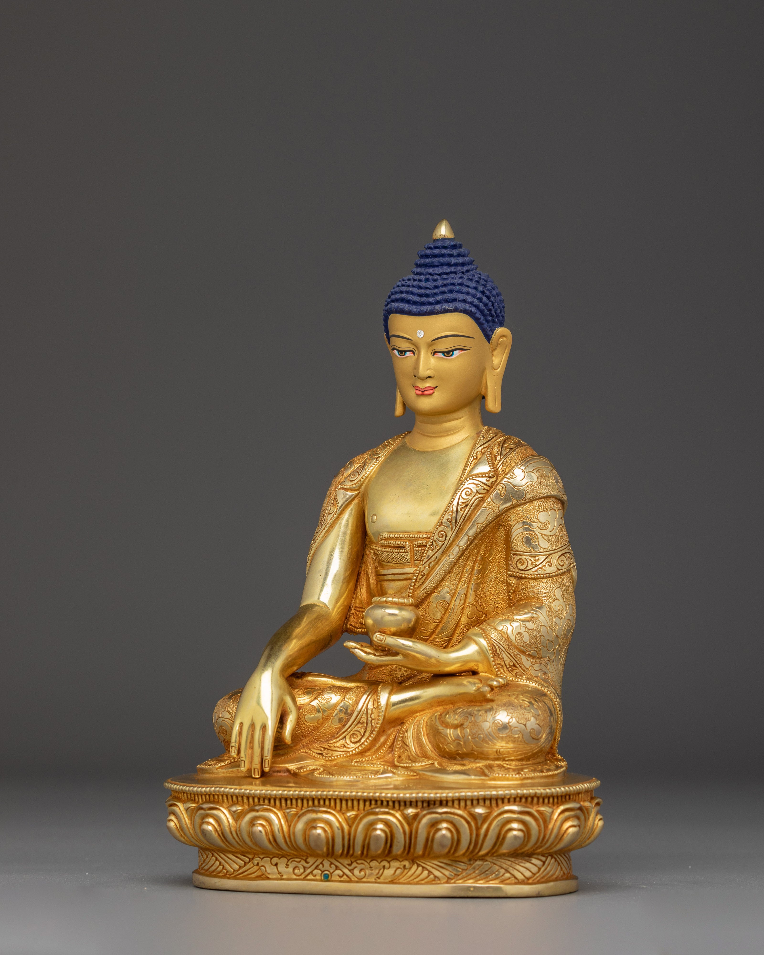 Wisdom Guide Shakyamuni Buddha | Himalayan Nepali Crafted Icon