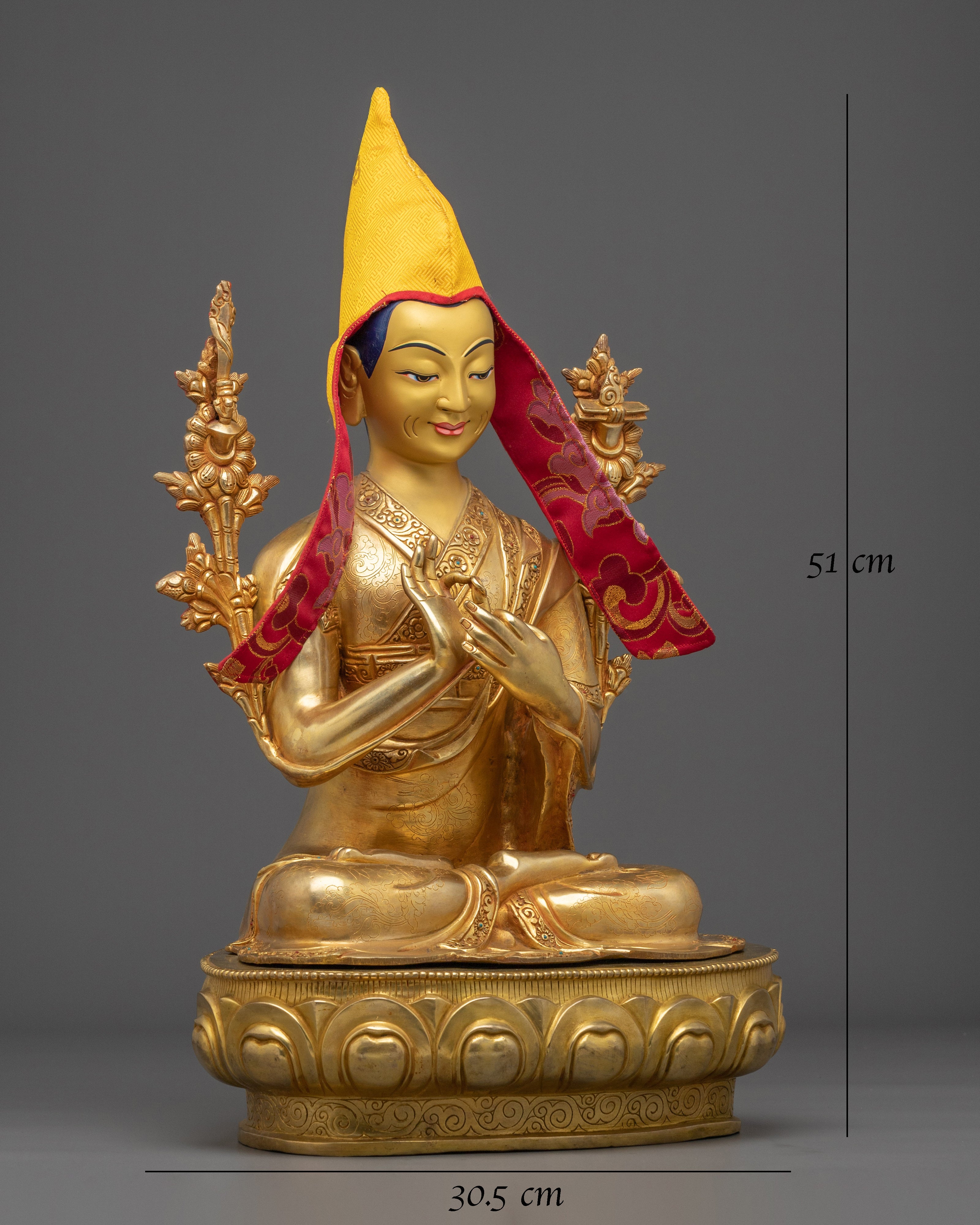 Buddhist Guru Tshongkhapa Statue
