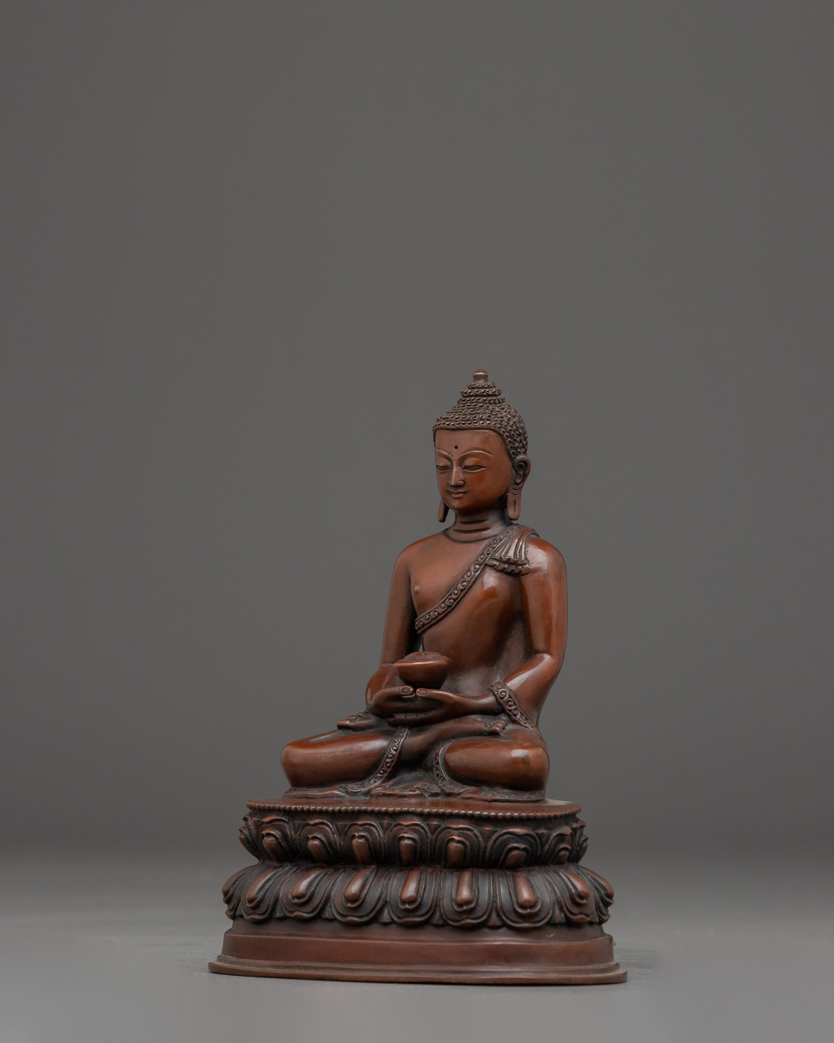 Amitabha Buddha, Enlightened Guide | Nepali Crafted Icon for Meditation