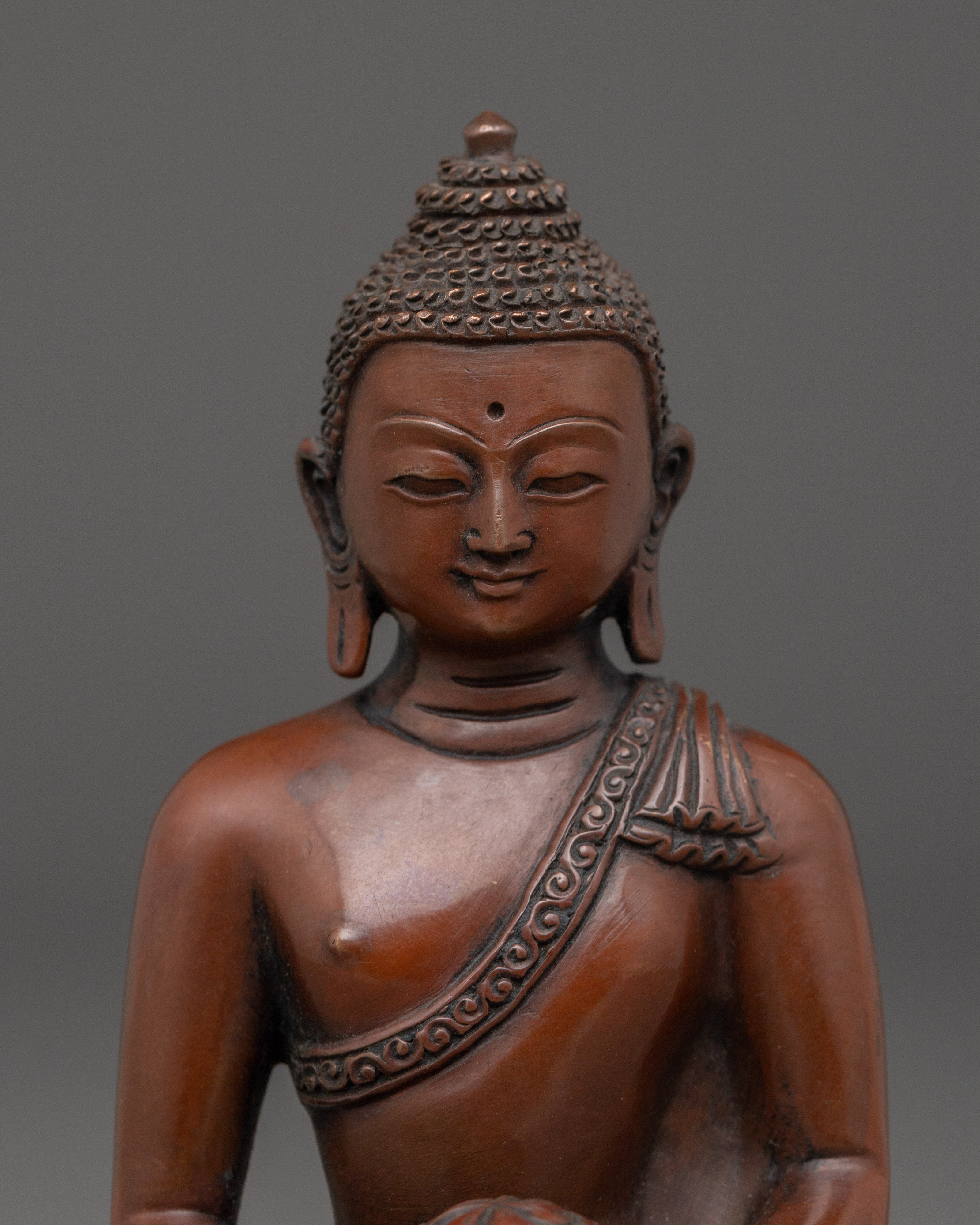 Amitabha Buddha, Enlightened Guide | Nepali Crafted Icon for Meditation