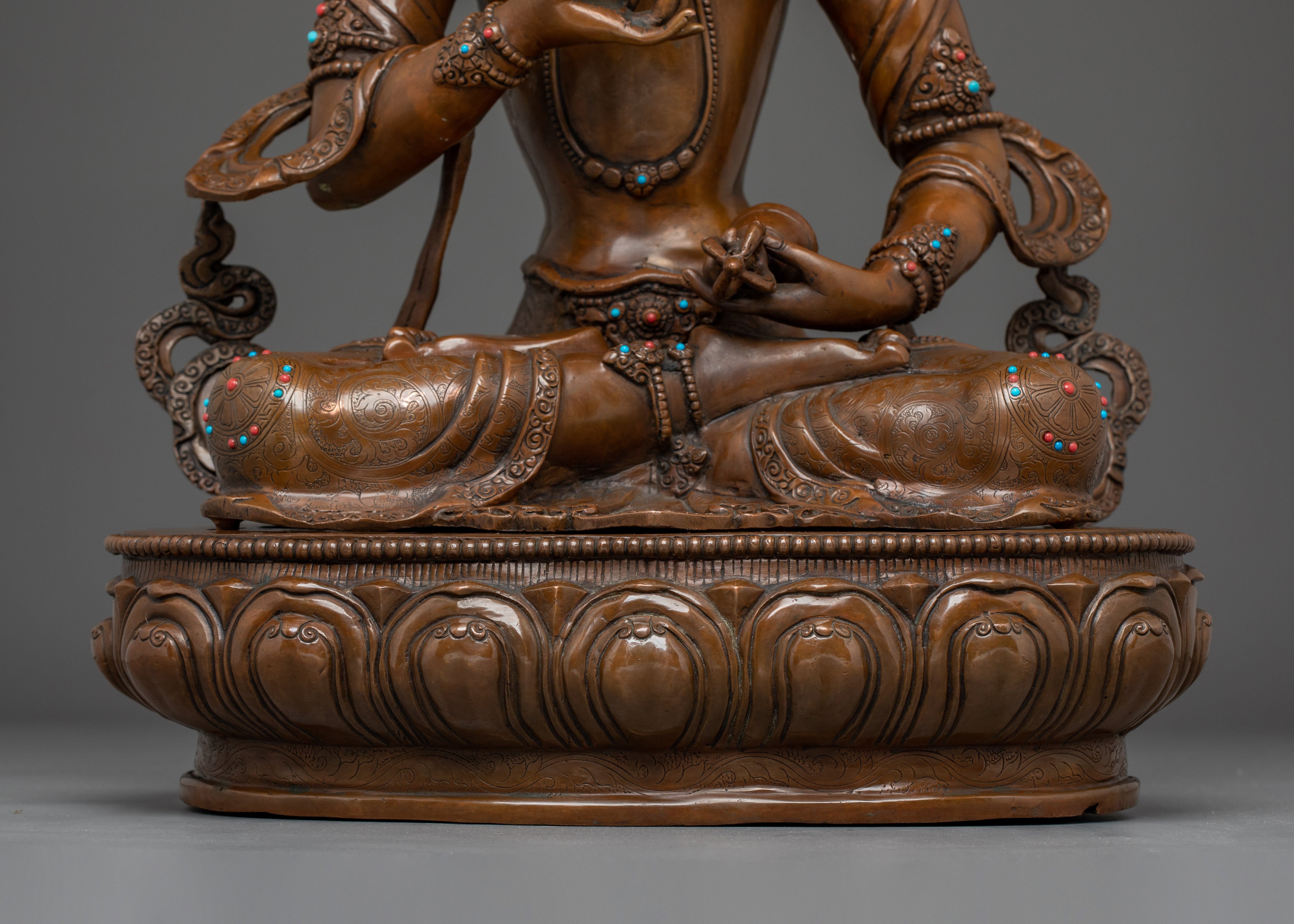 Vajrasattva Golden and Copper Artwork | Symbol of Spiritual Enlightenment