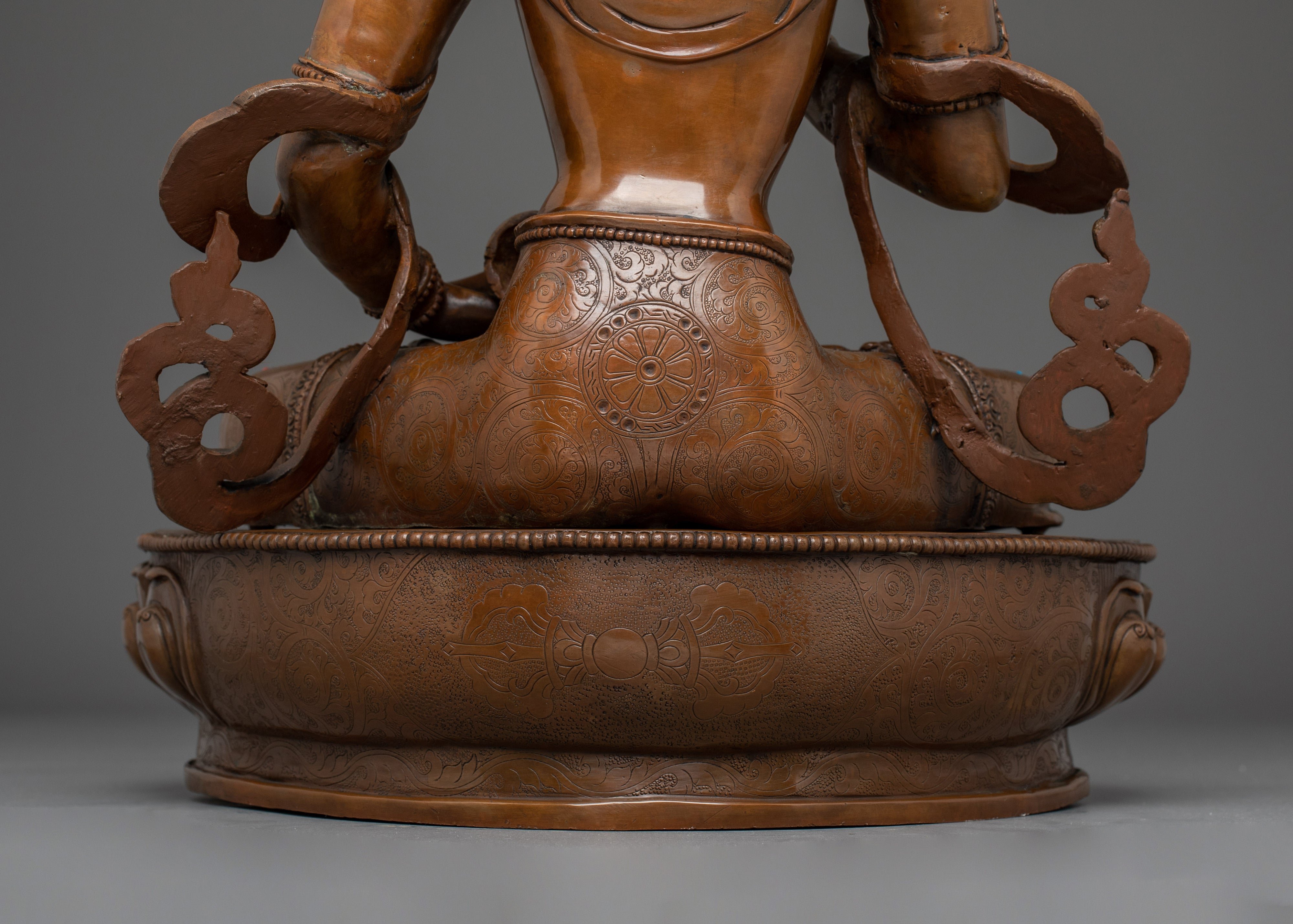 Vajrasattva Golden and Copper Artwork | Symbol of Spiritual Enlightenment