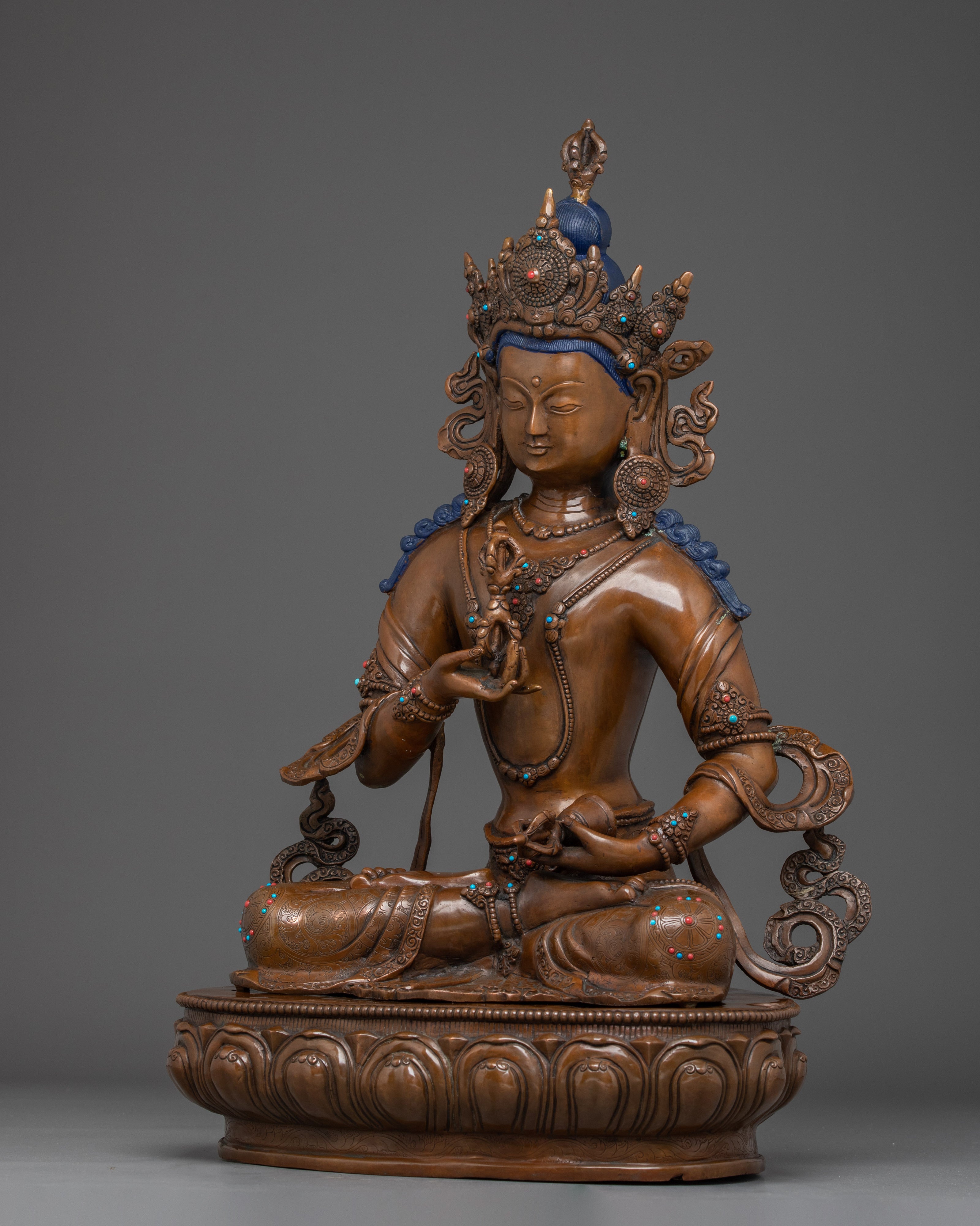 Vajrasattva Golden and Copper Artwork | Symbol of Spiritual Enlightenment