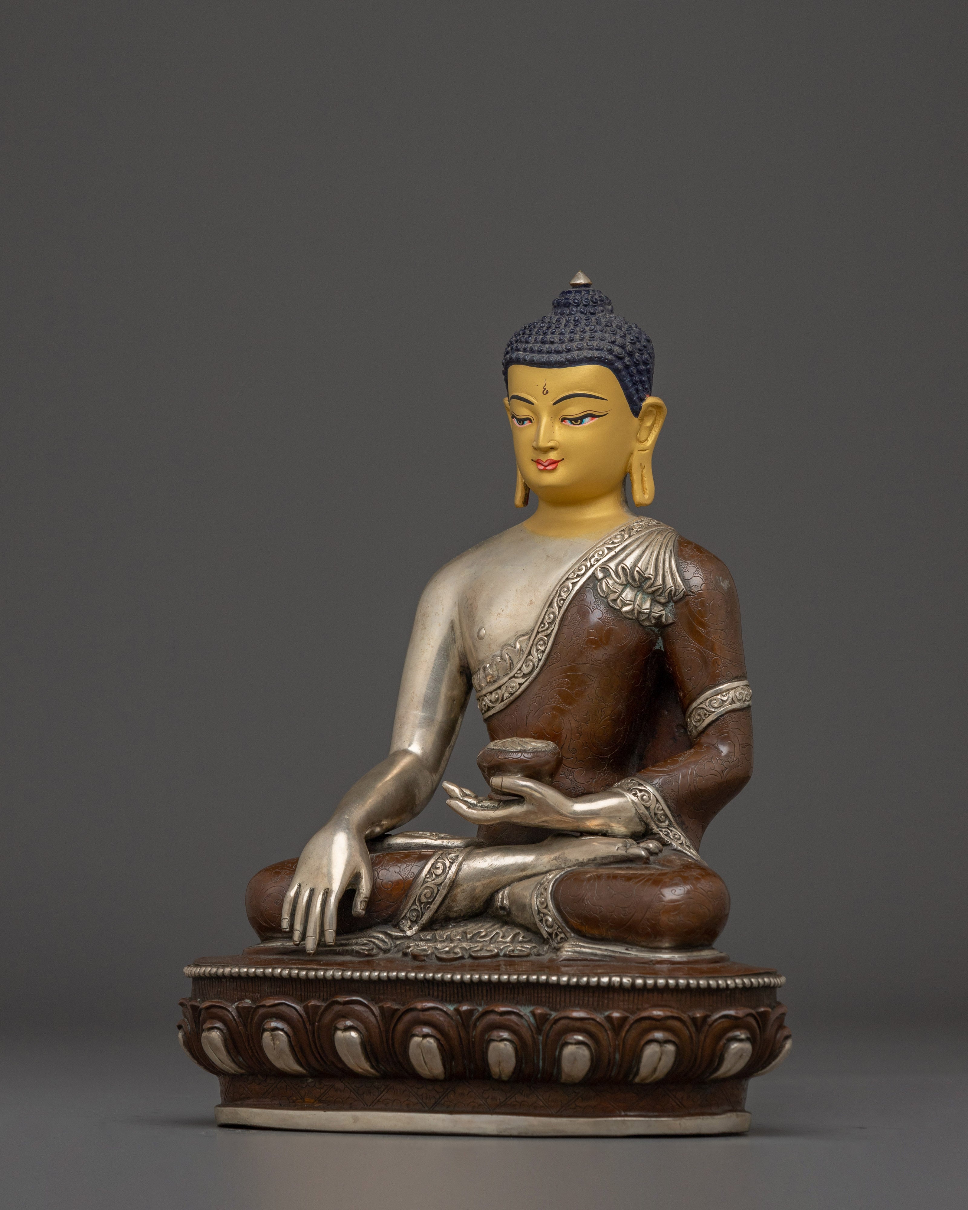 Handmade Copper Shakyamuni Buddha Statue