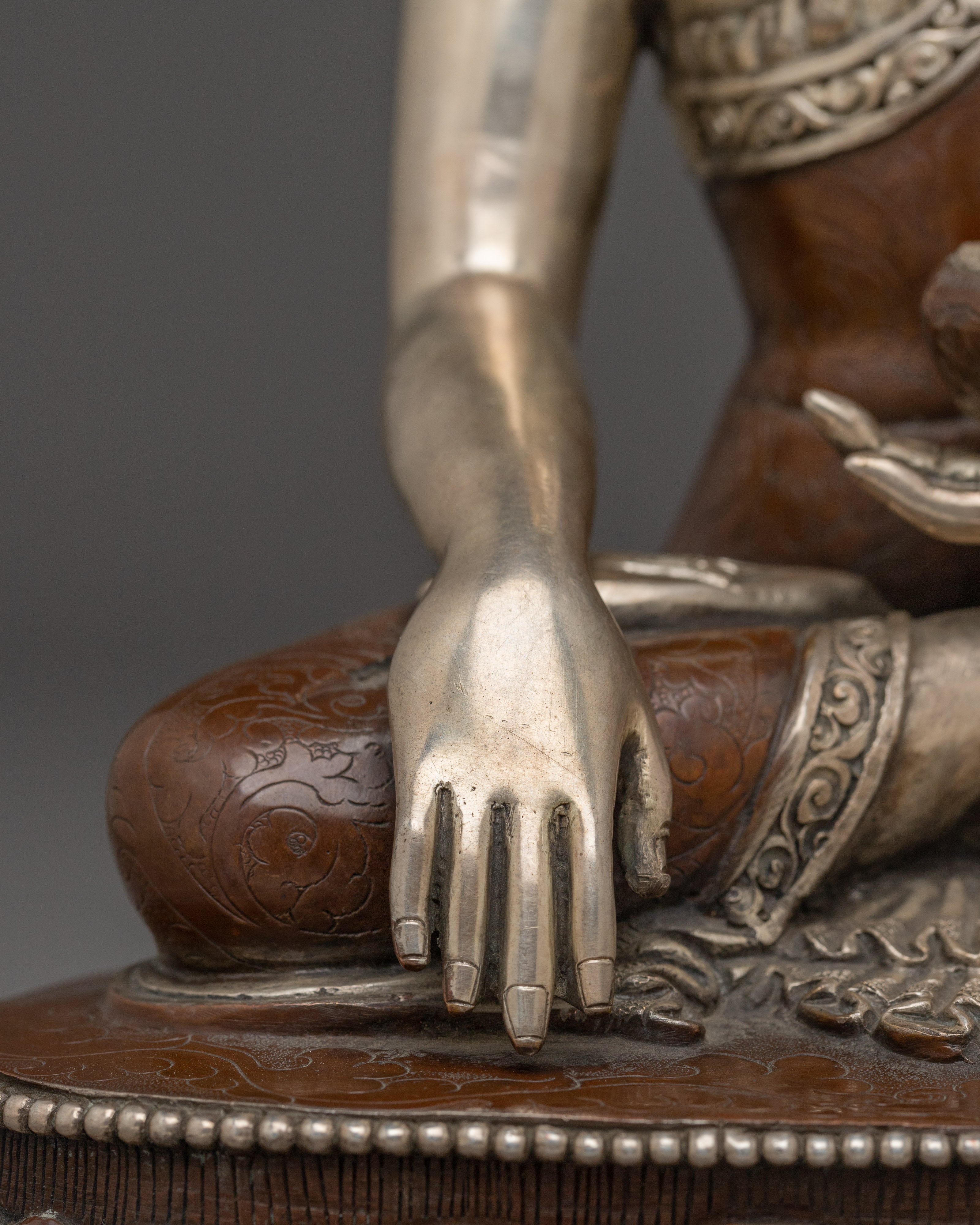 Handmade Copper Shakyamuni Buddha Statue