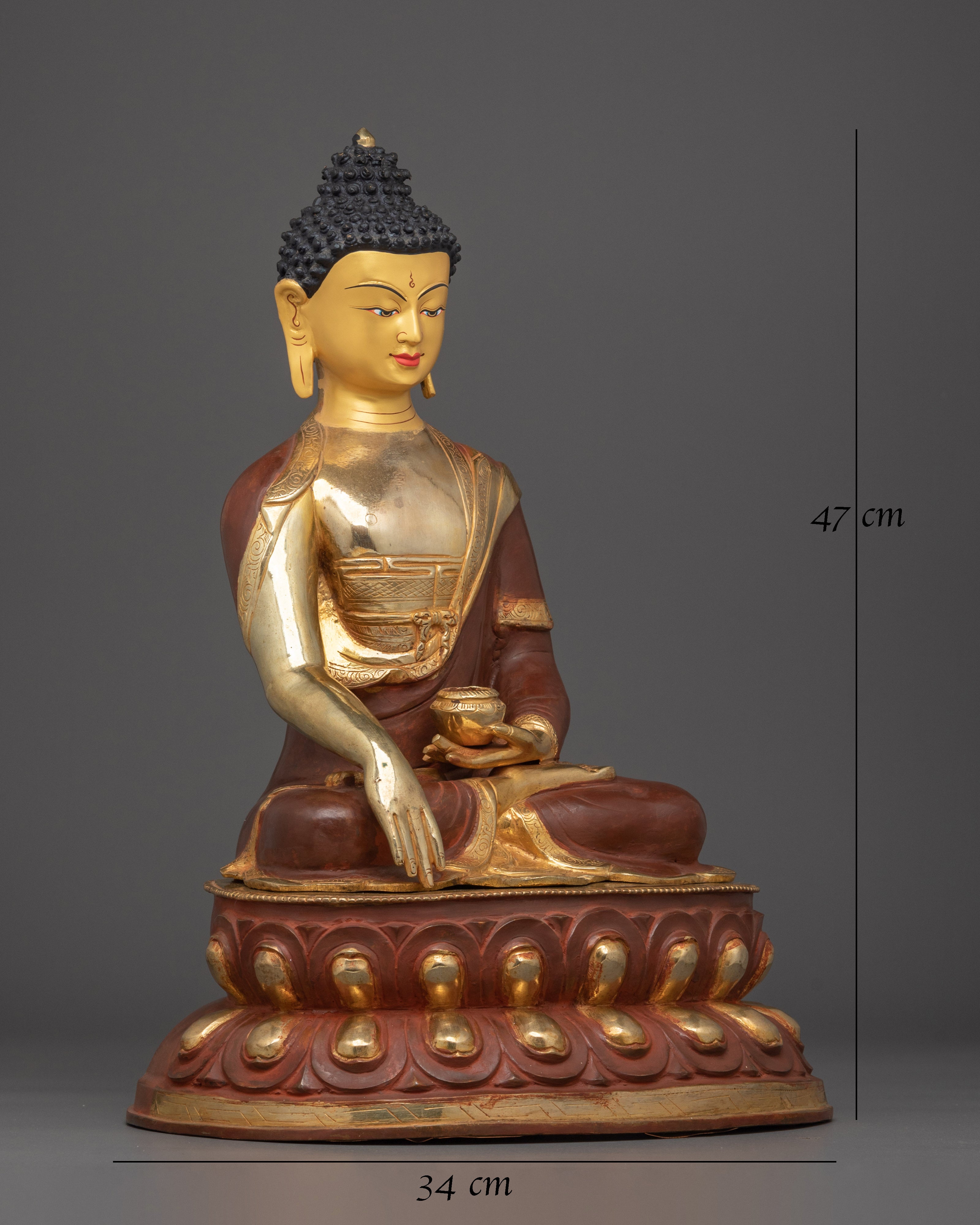 Handmade Shakyamuni Buddha Copper Statue