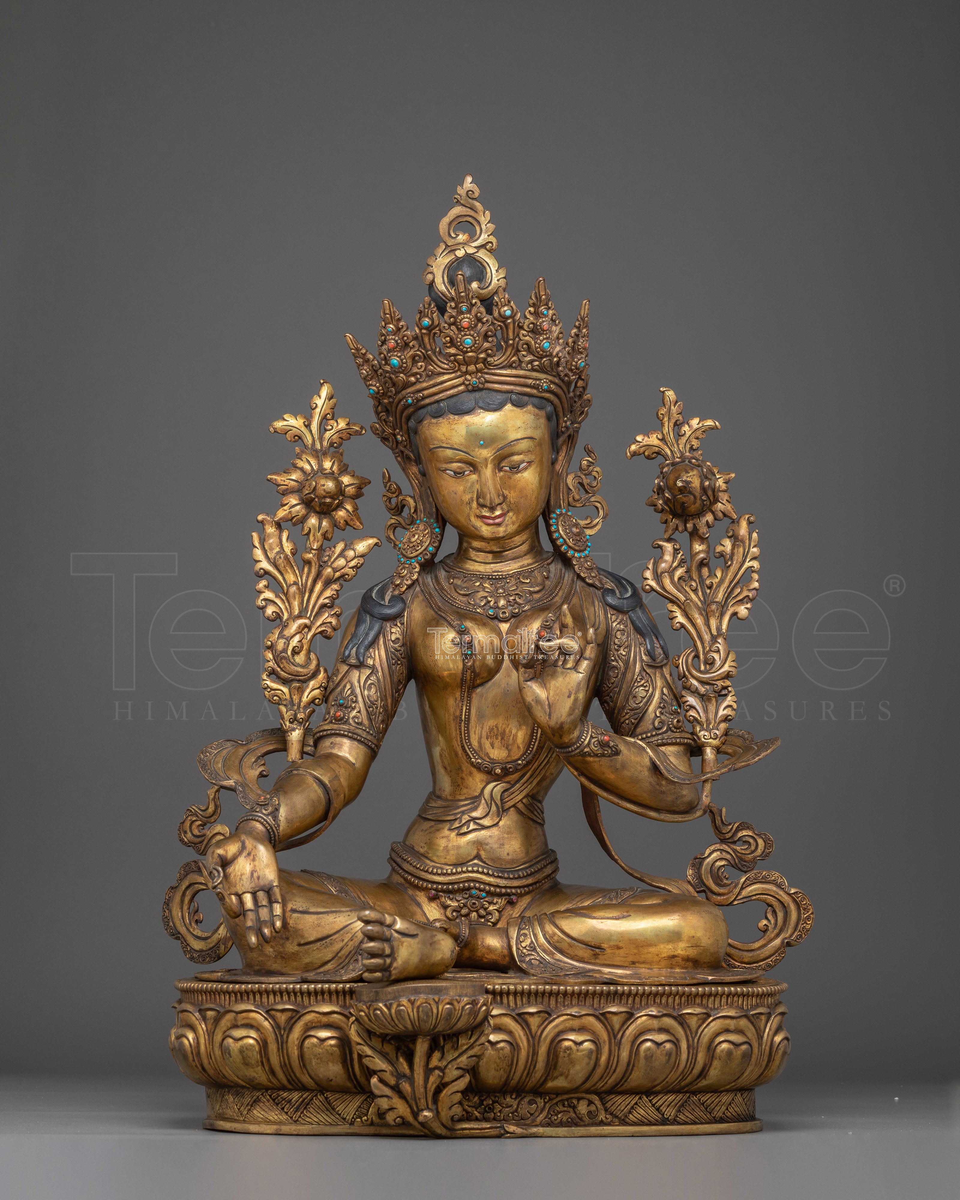 Green Tara Statue: Mother of Swift Liberator