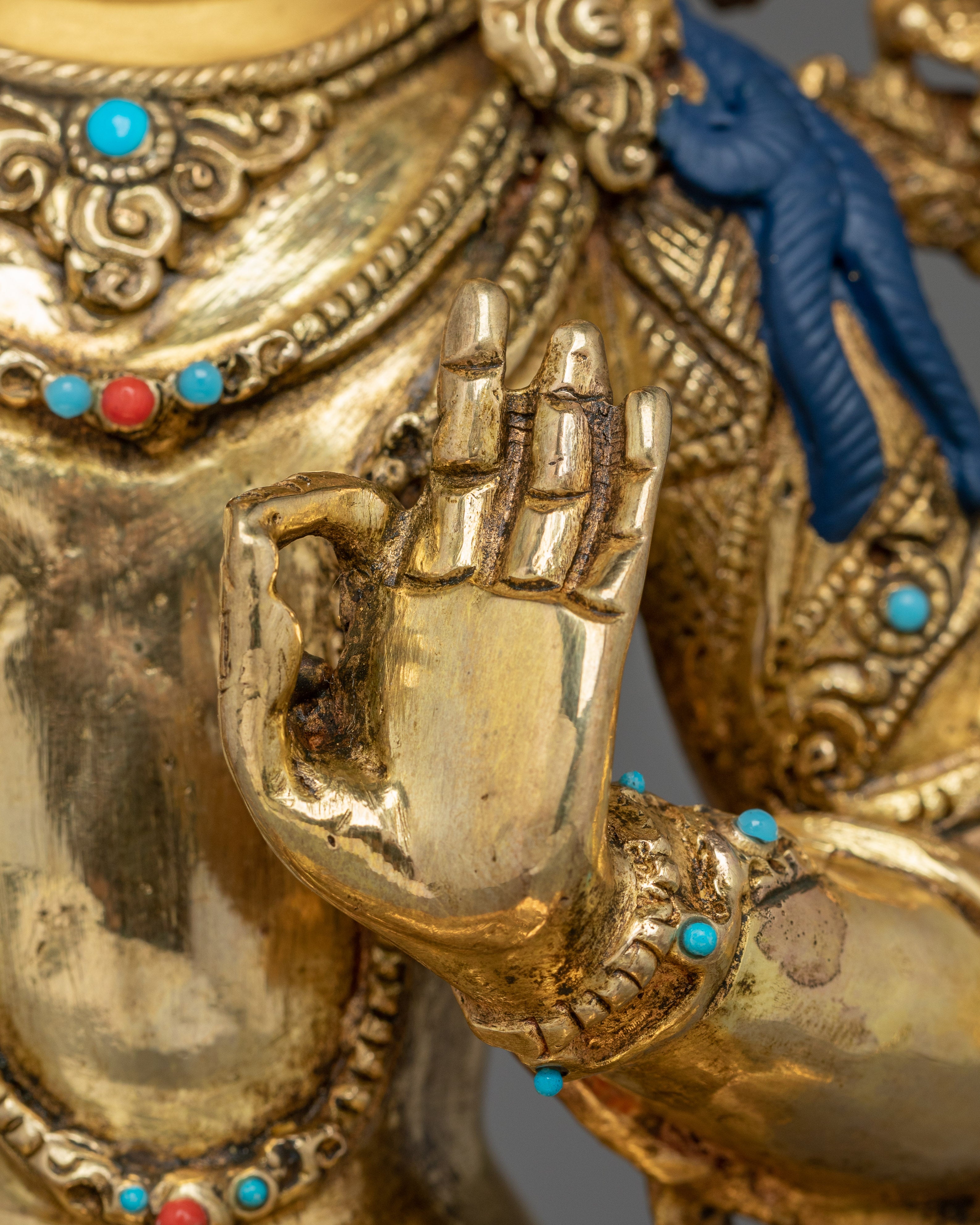Flaming Sword Holder Manjushri Statue