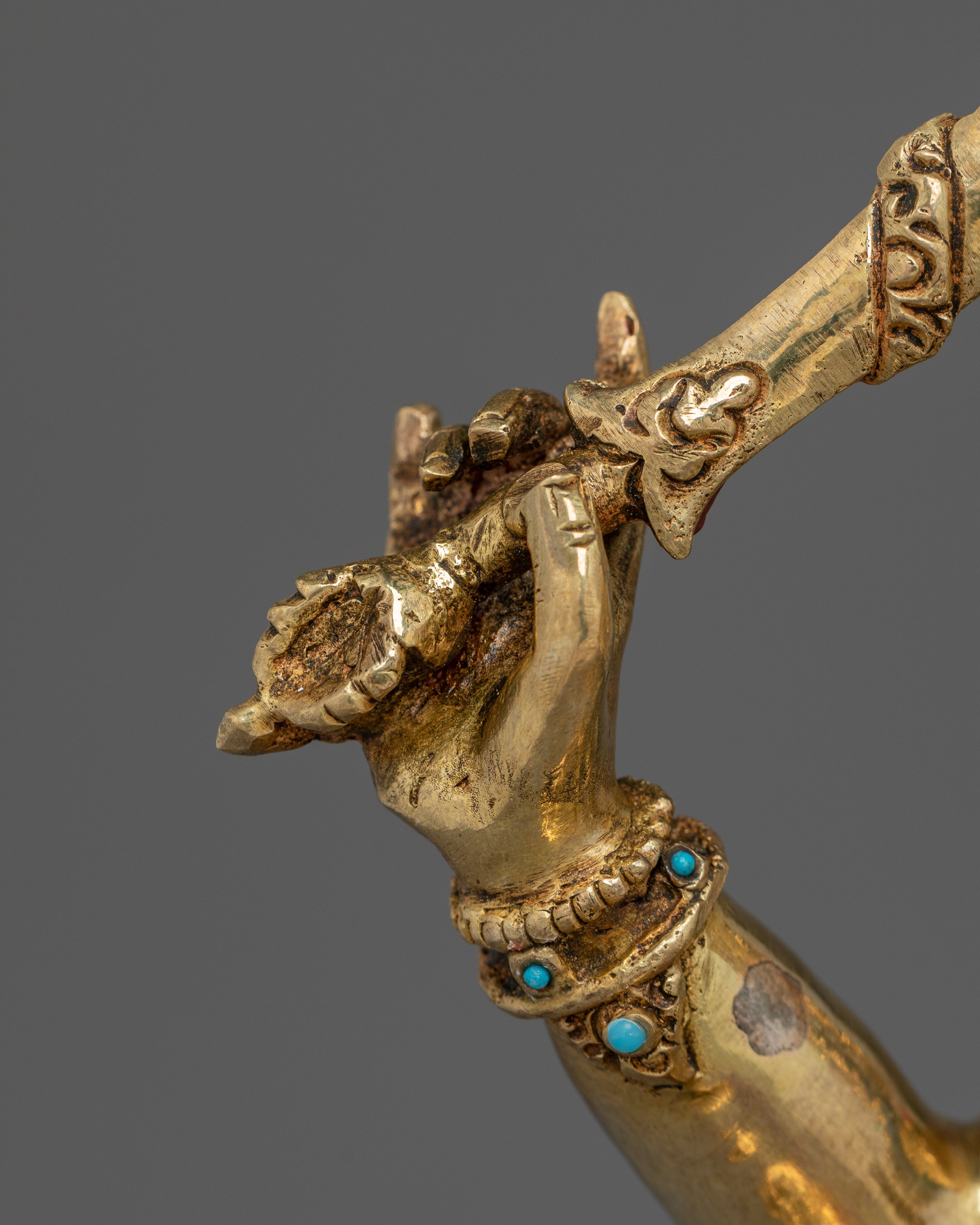 Flaming Sword Holder Manjushri Statue