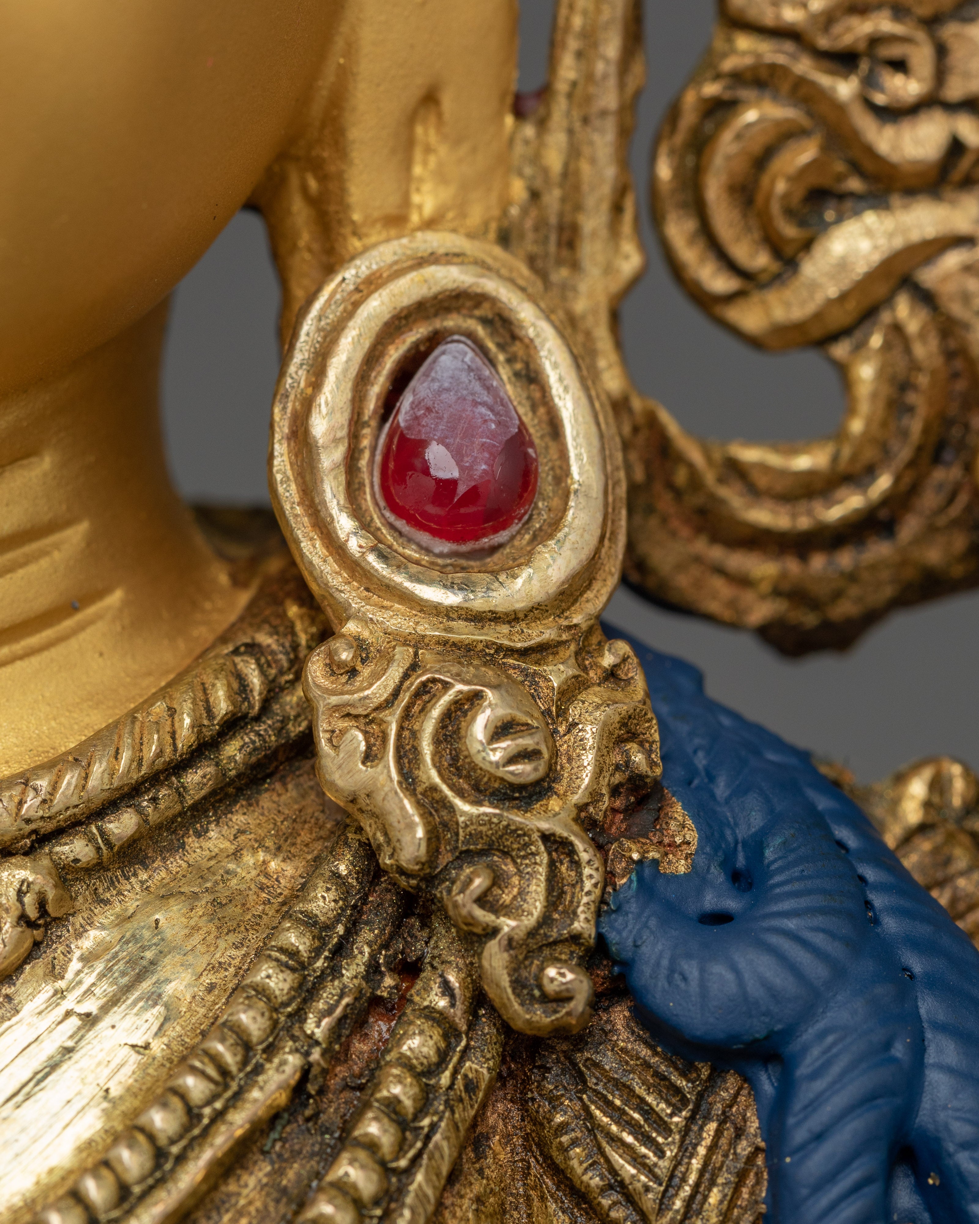 Flaming Sword Holder Manjushri Statue
