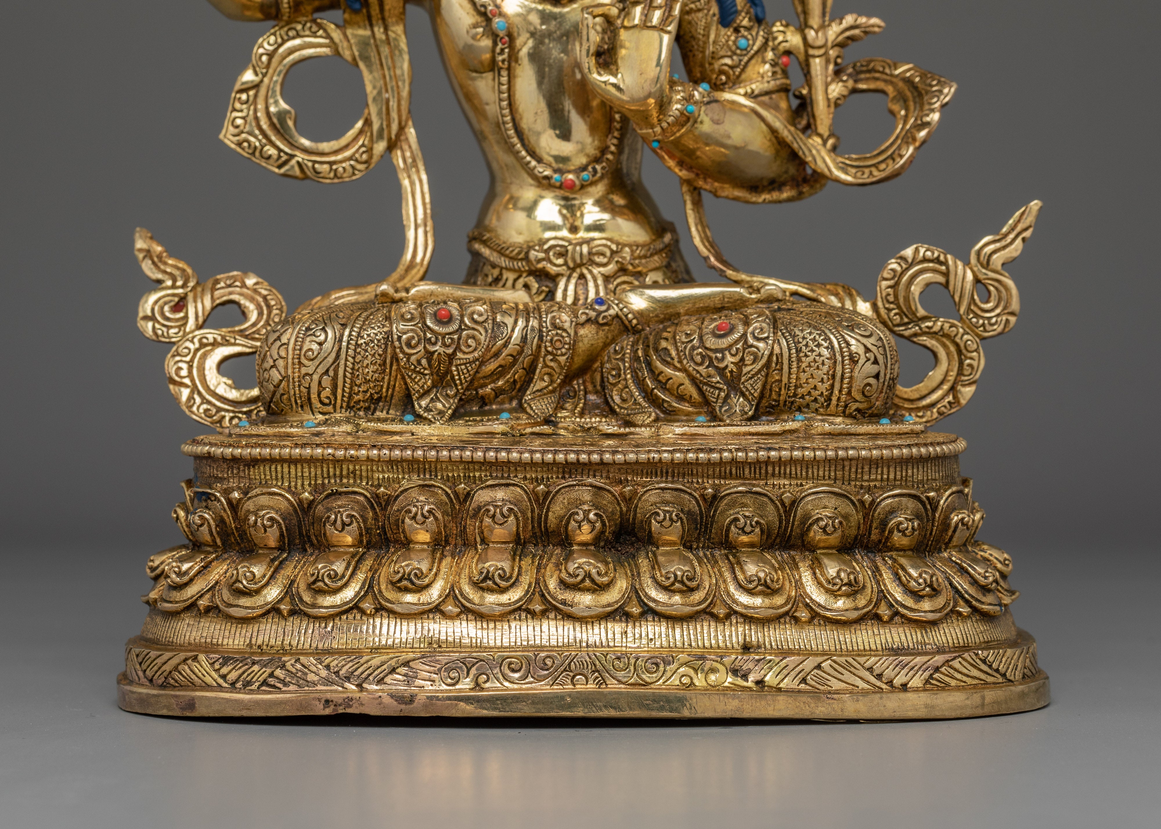 Flaming Sword Holder Manjushri Statue