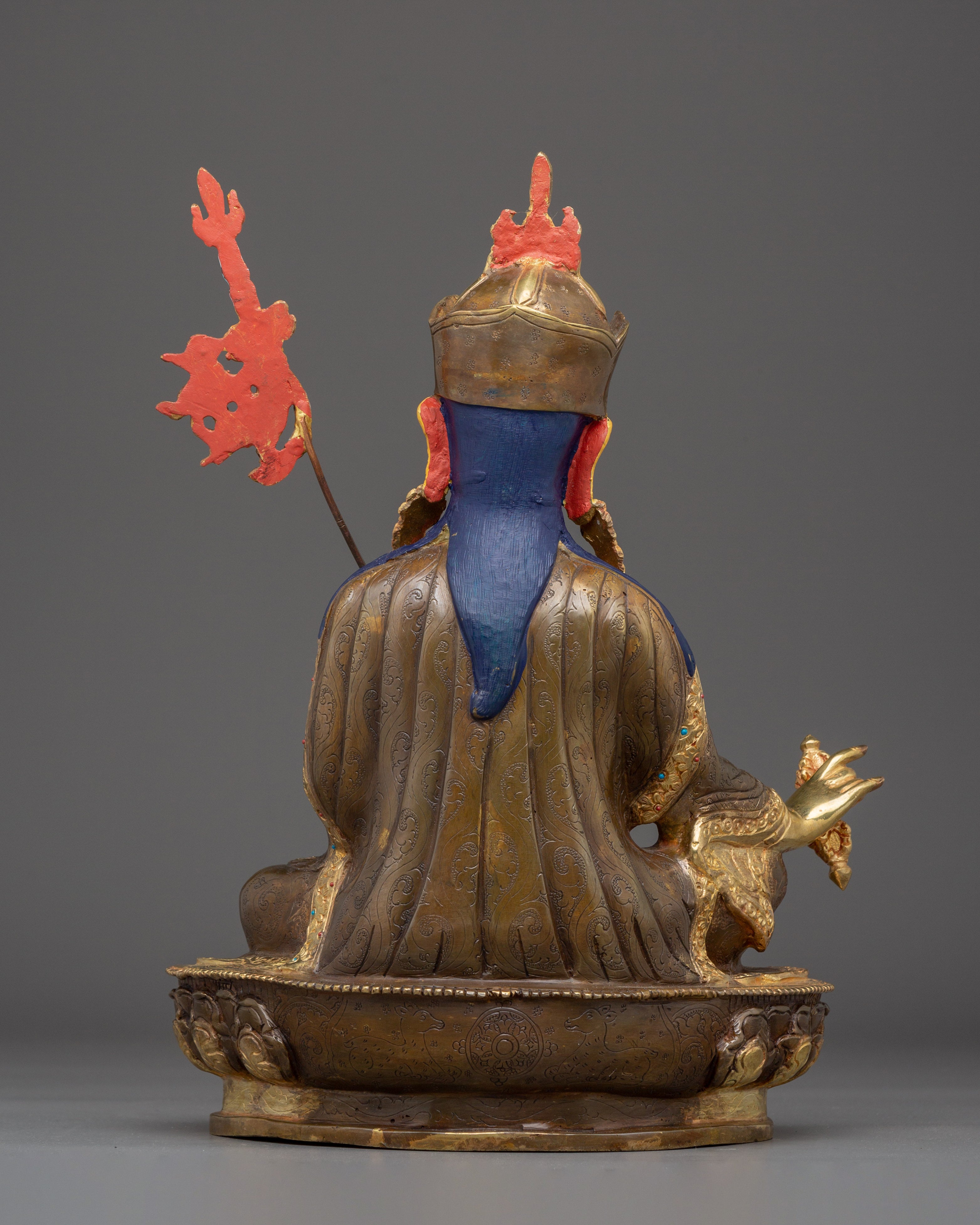 The Golden Guru Rinpoche Art - Himalayan Handcrafted Artwork