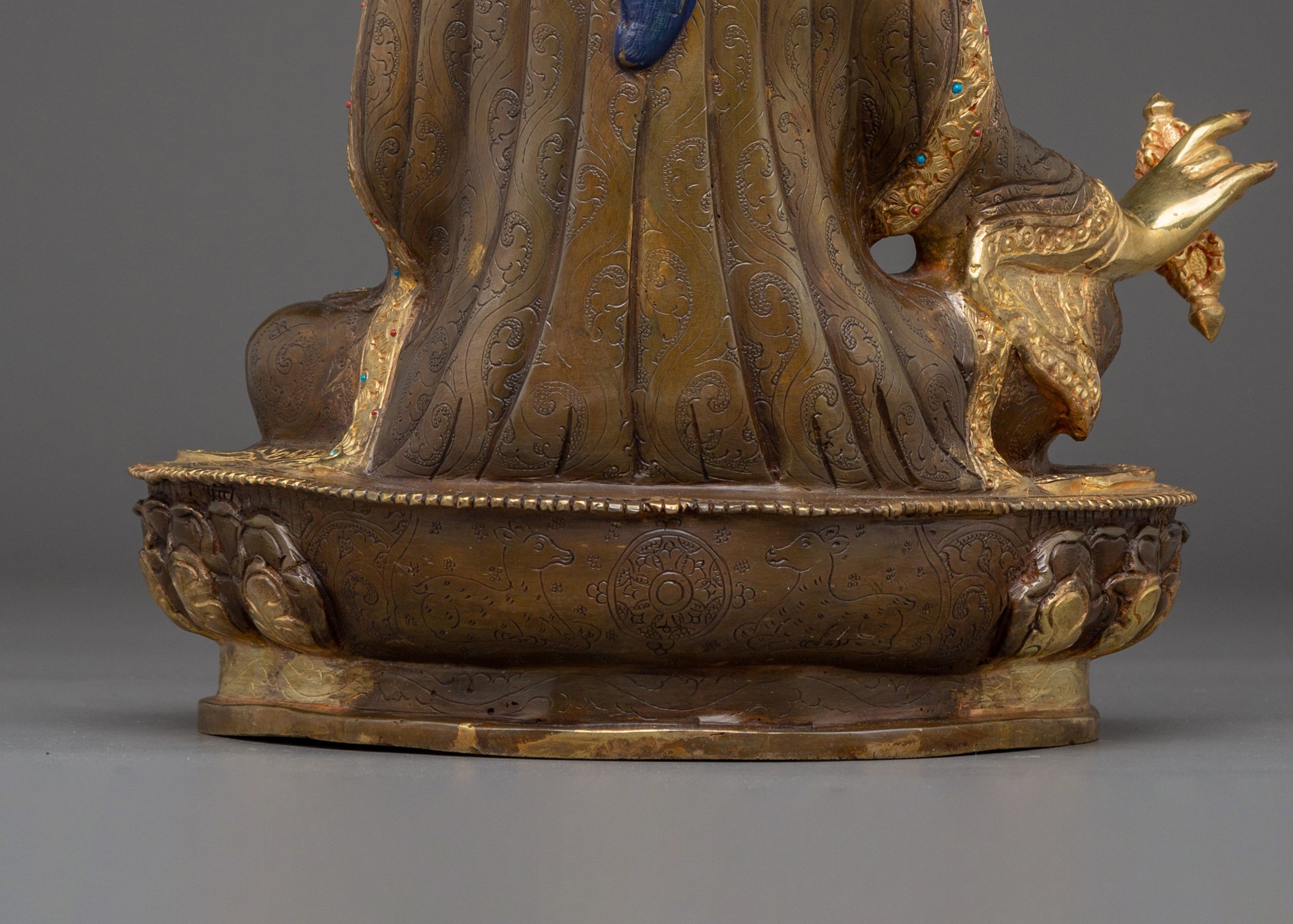 The Golden Guru Rinpoche Art - Himalayan Handcrafted Artwork