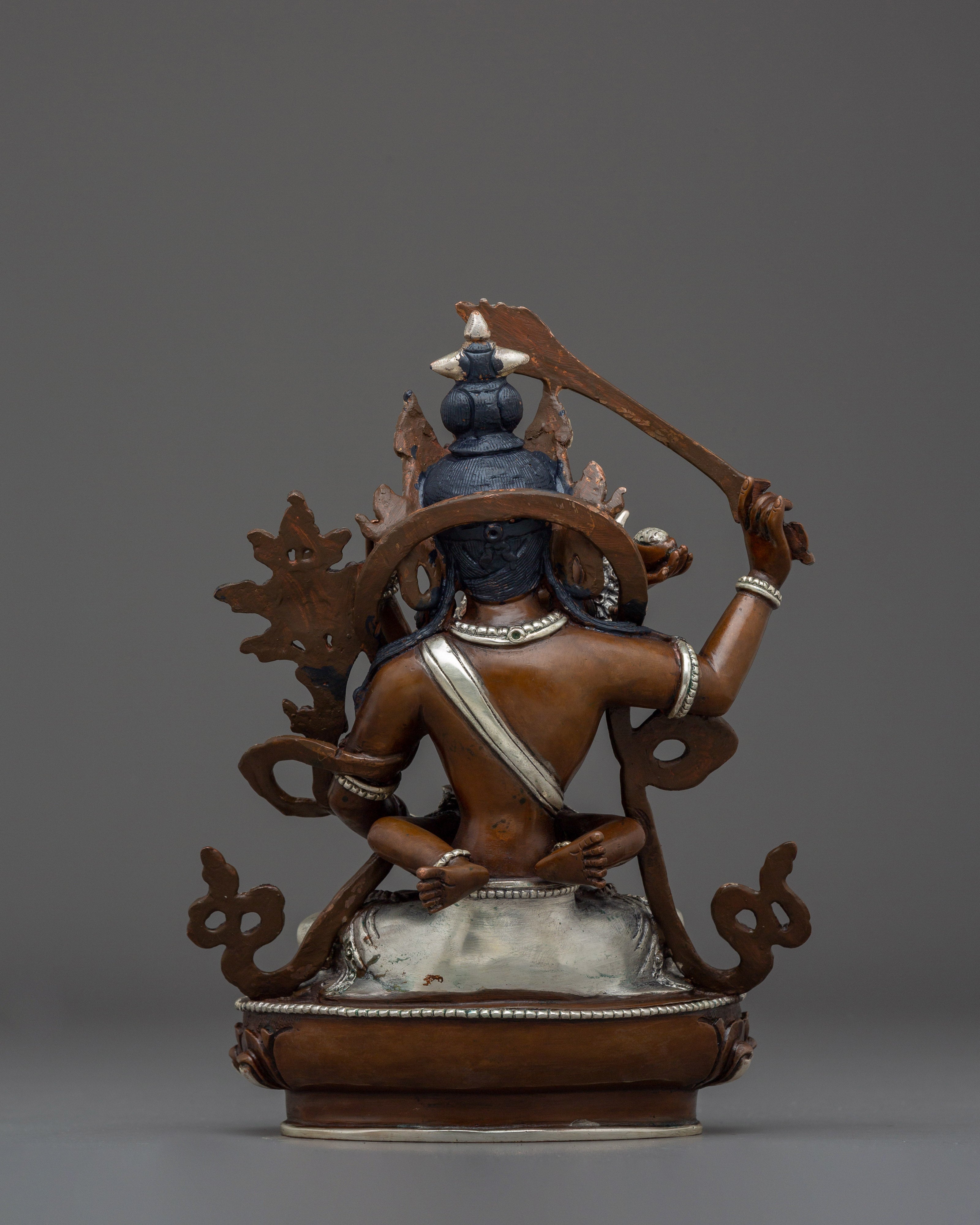 Manjushri With Consort Handmade Statue