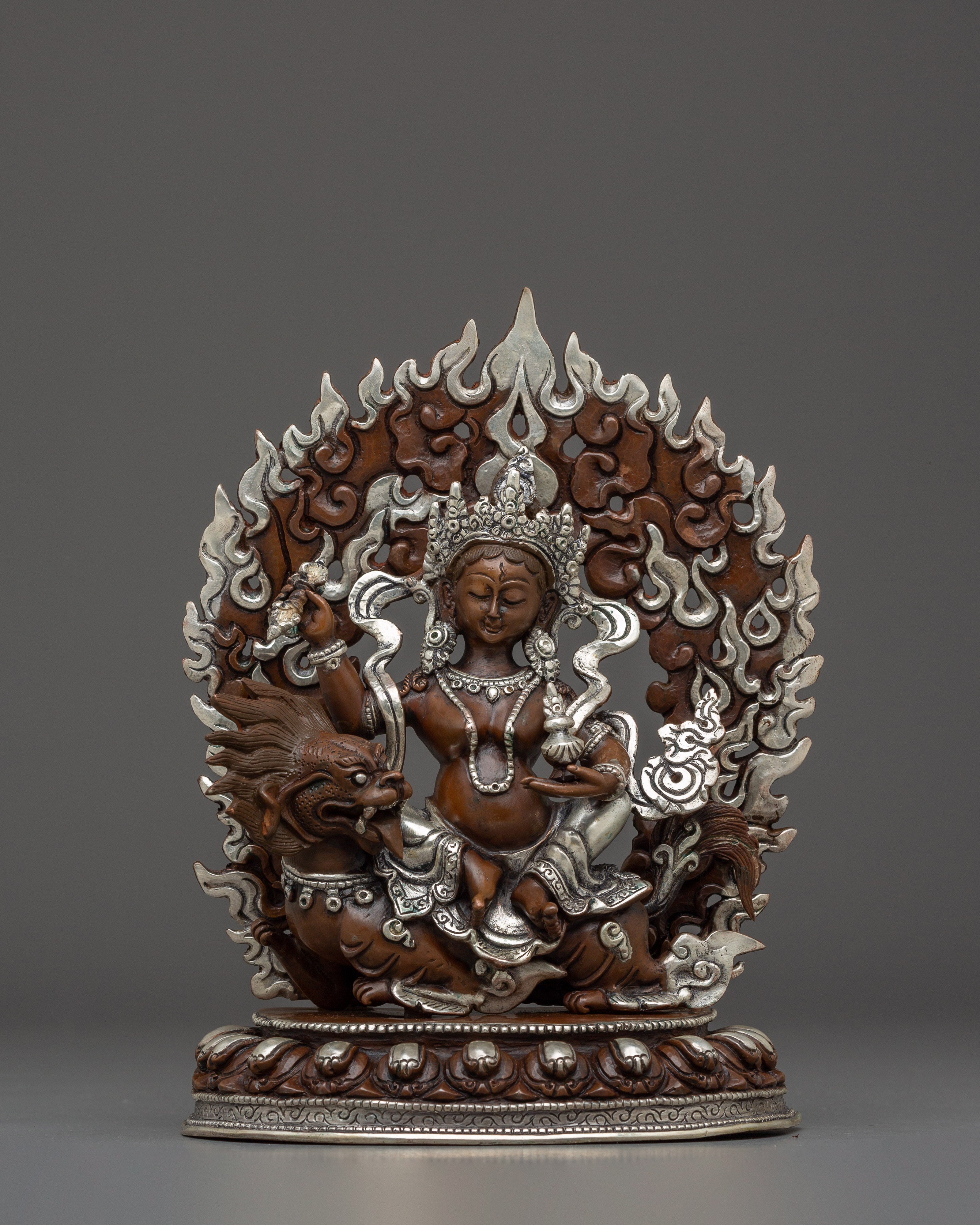 Oxidized Copper Tsheringma Statue