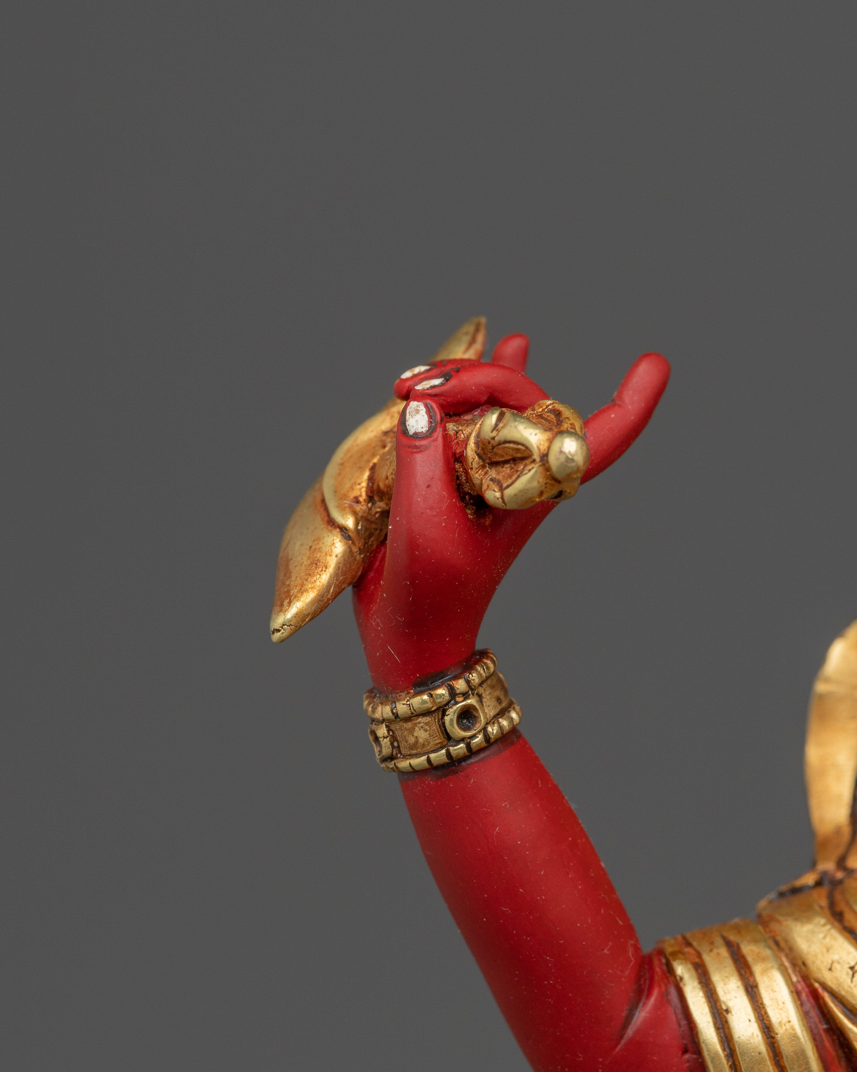 Red Troma Nagmo Statue: Tibetan Tantric Yogini