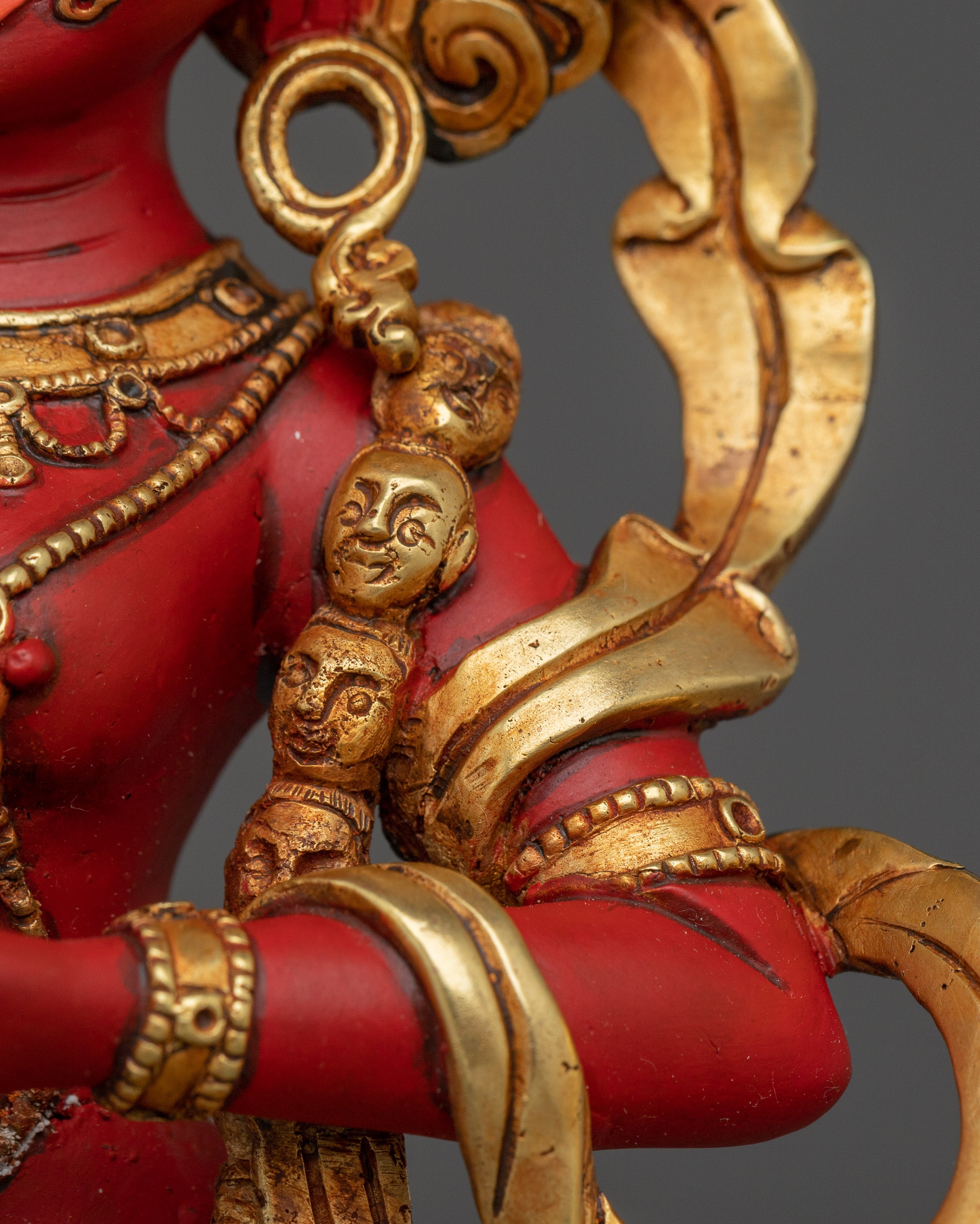 Red Troma Nagmo Statue: Tibetan Tantric Yogini