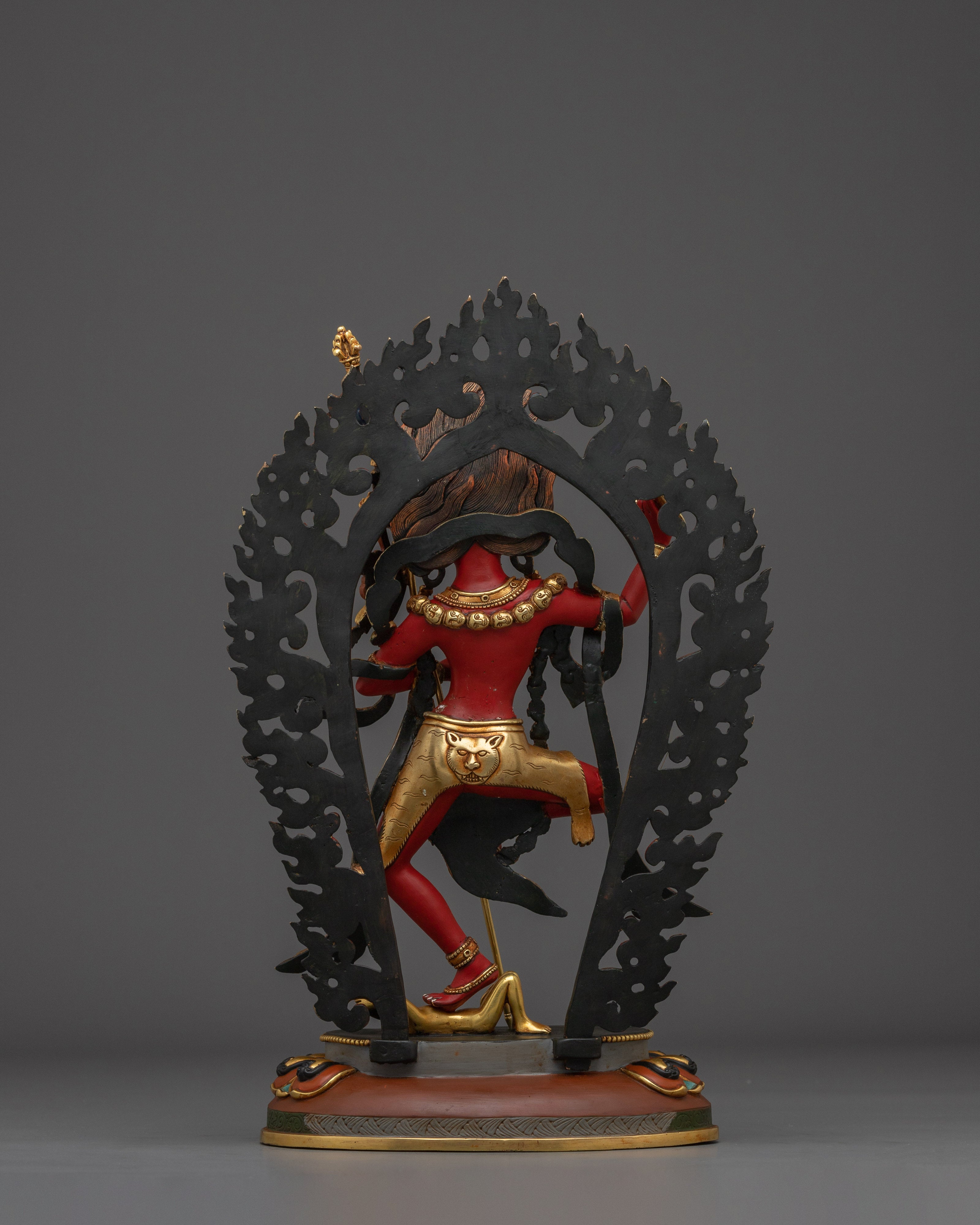 Red Troma Nagmo Statue: Tibetan Tantric Yogini