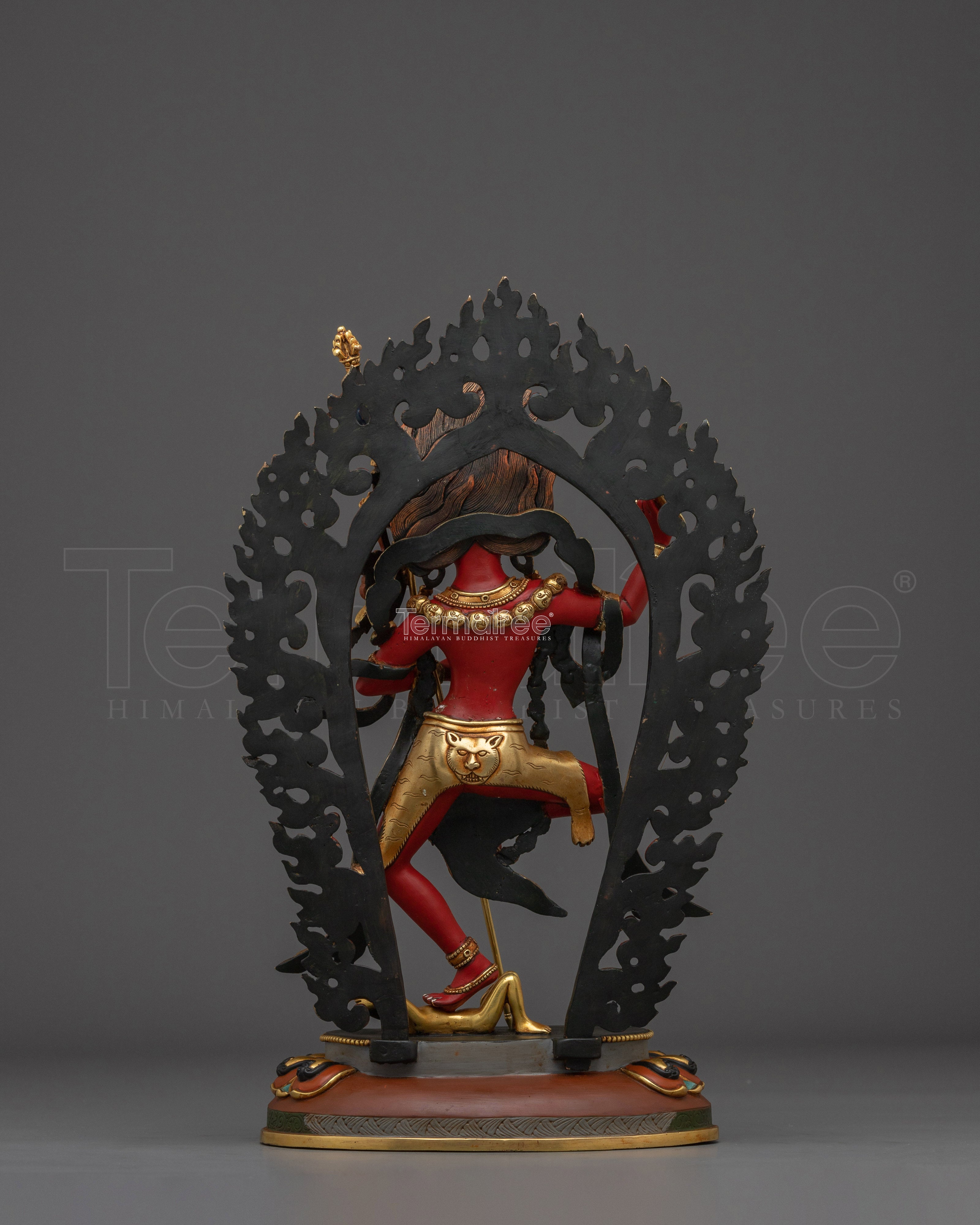 Red Dorje Phagmo Statue: Tibetan Tantric Yogini