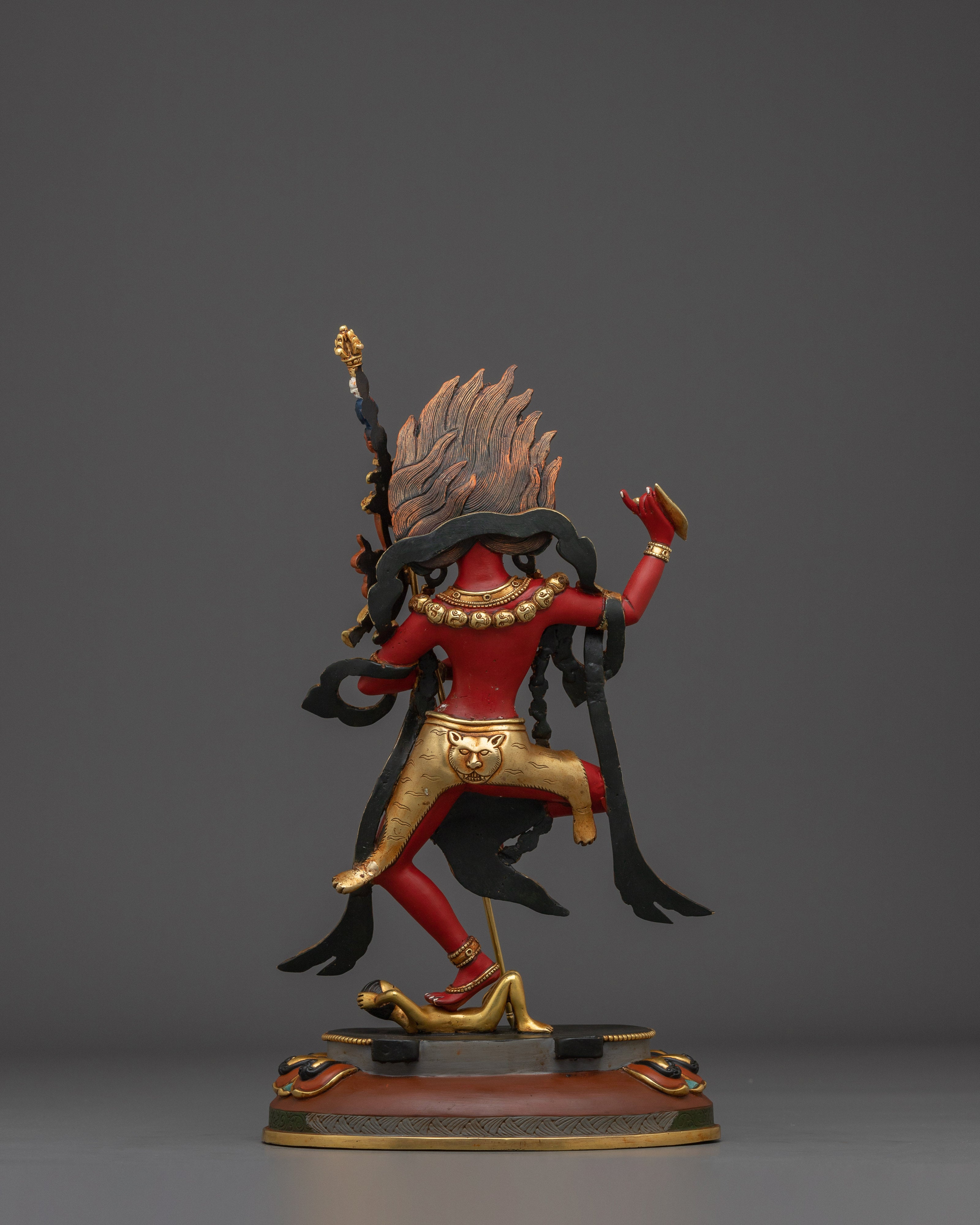 Red Troma Nagmo Statue: Tibetan Tantric Yogini