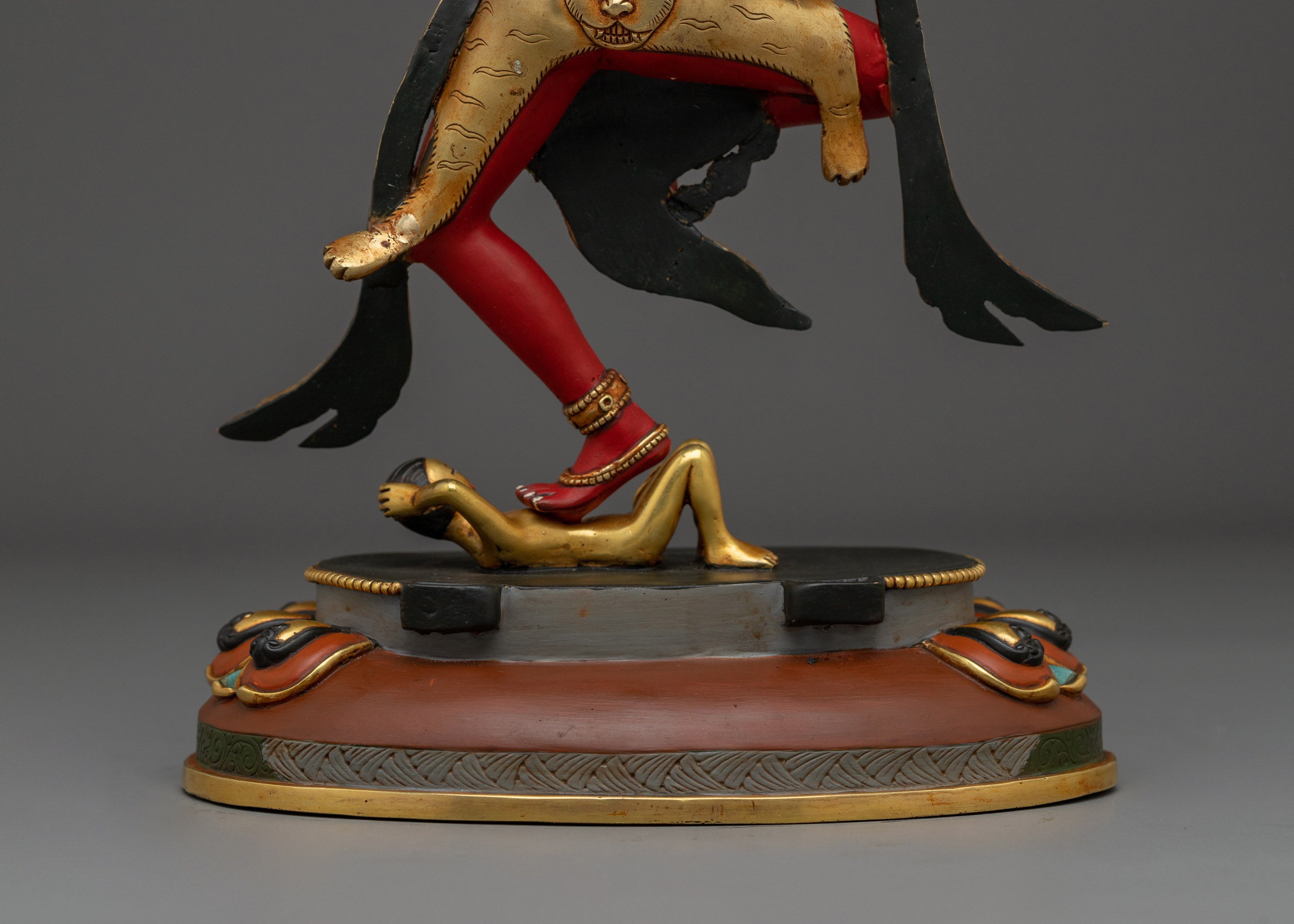 Red Troma Nagmo Statue: Tibetan Tantric Yogini