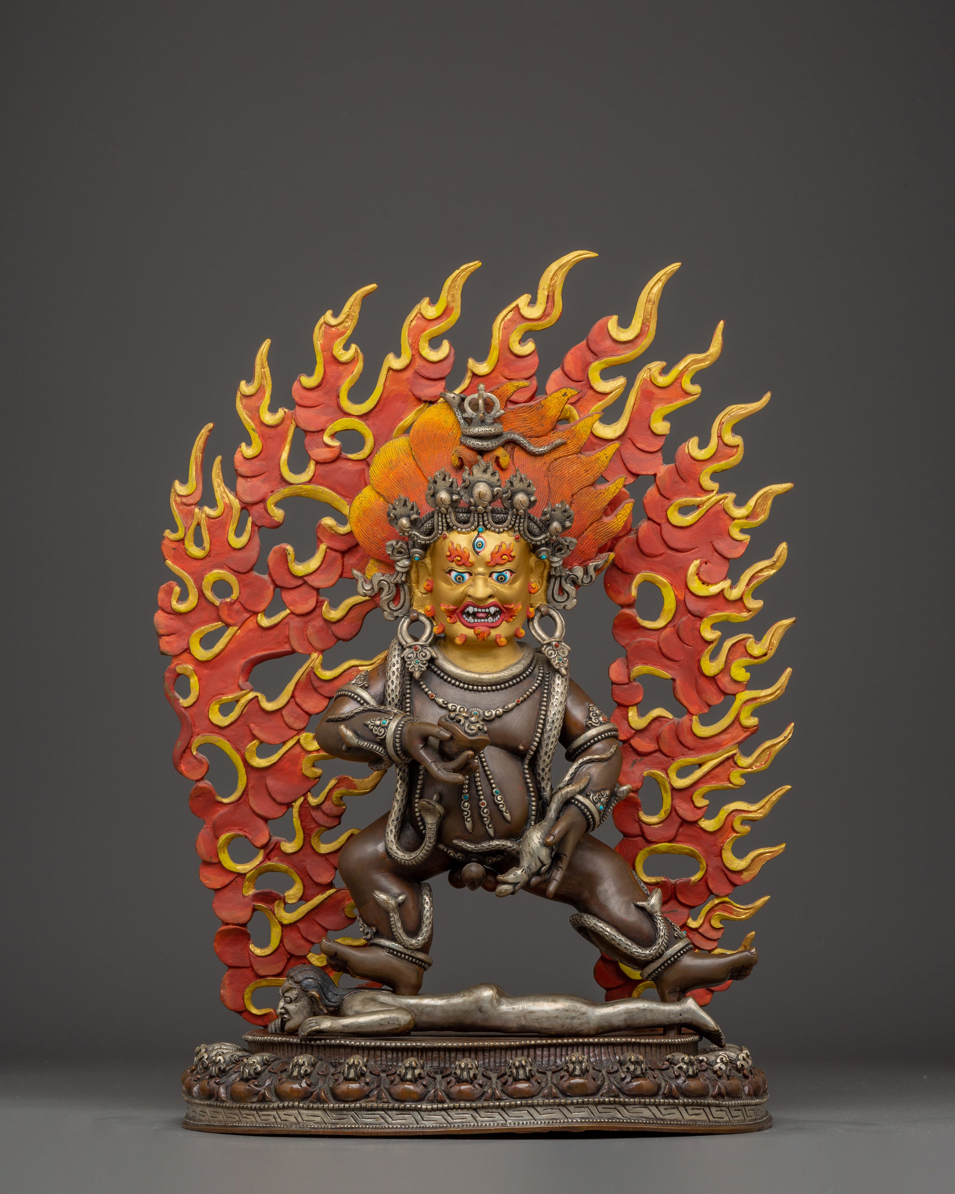 Wealth Icon Black Dzambhala Statue