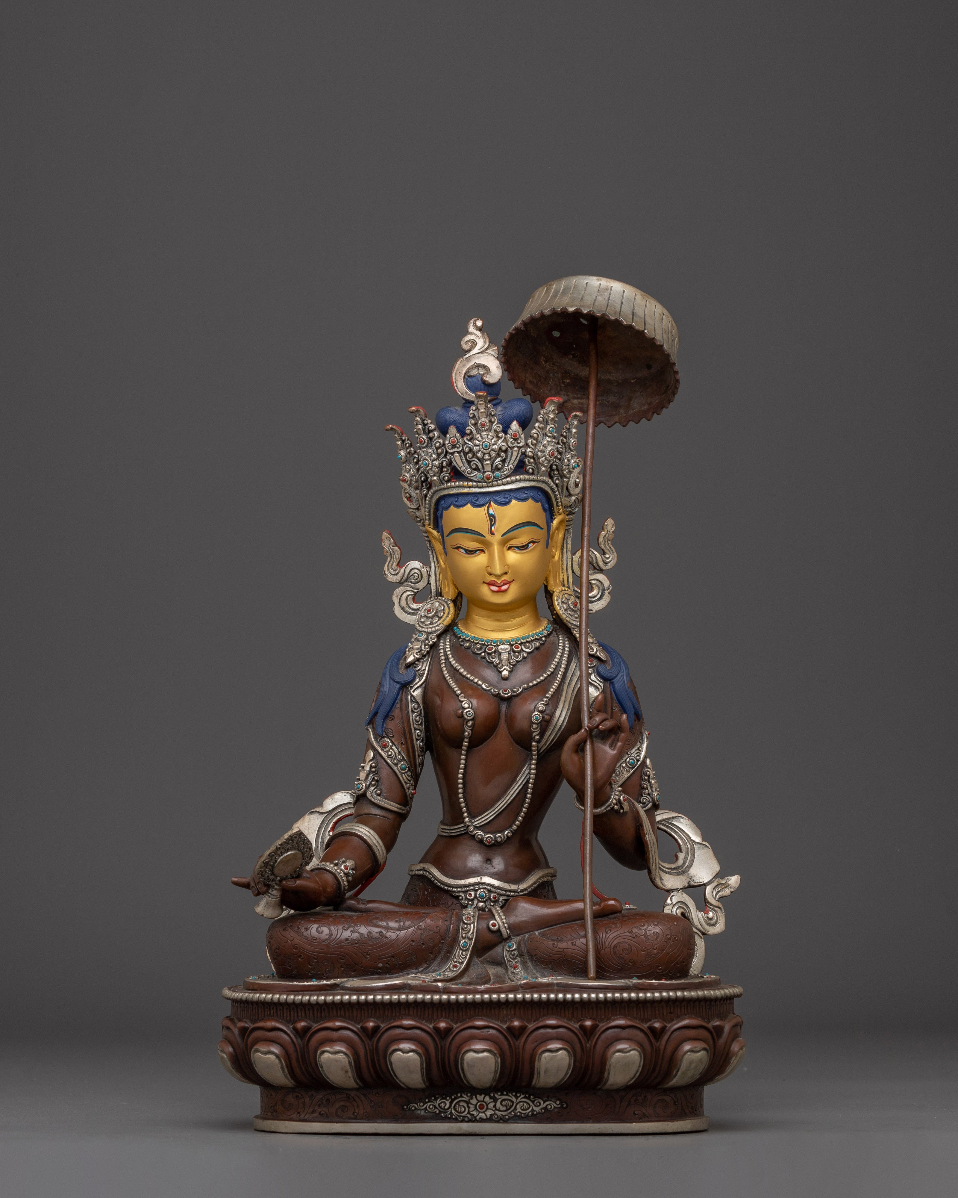 Nepalese Dukar Statue | White Parasol Bodhisattva