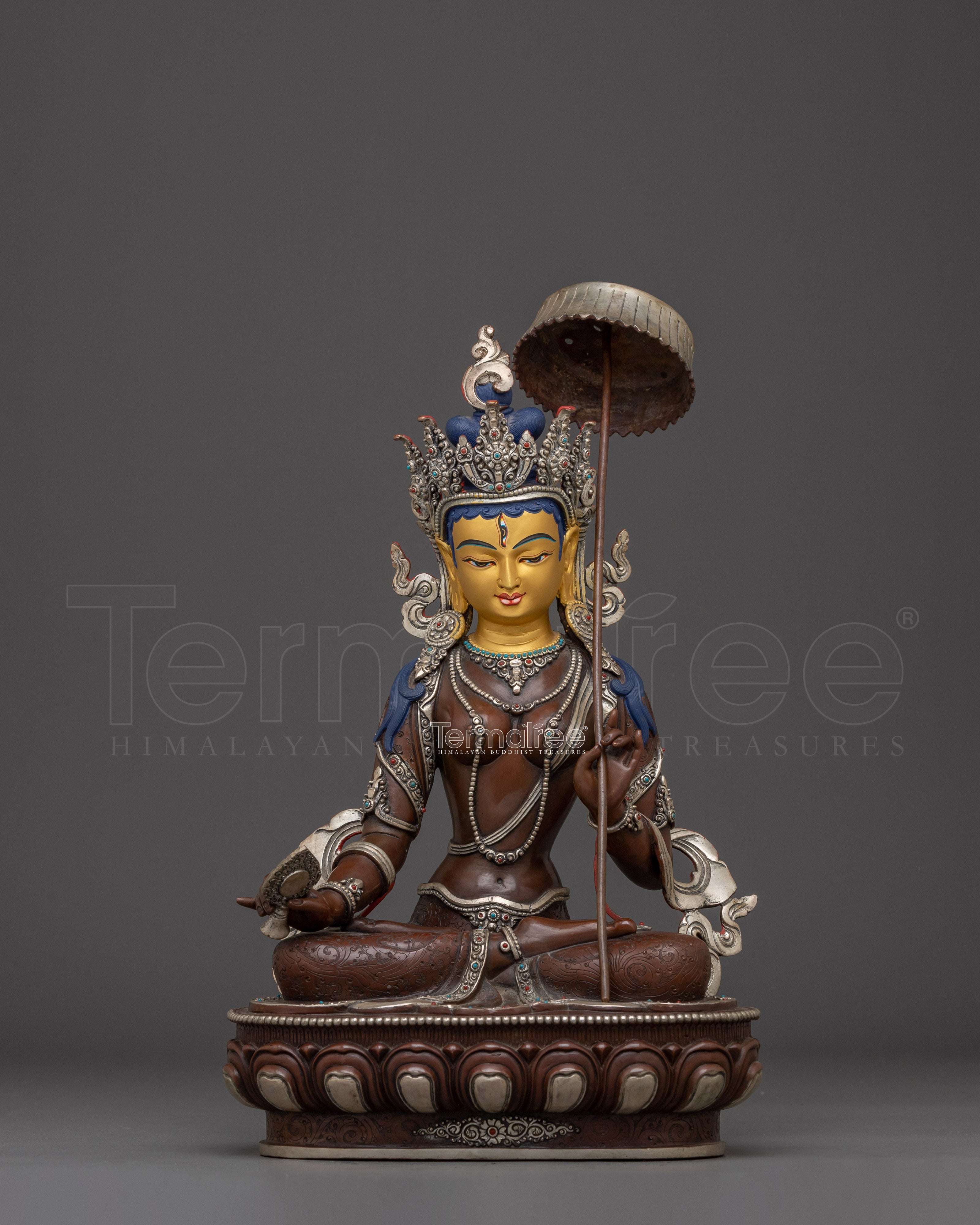Nepalese Dukar Statue | White Parasol Bodhisattva