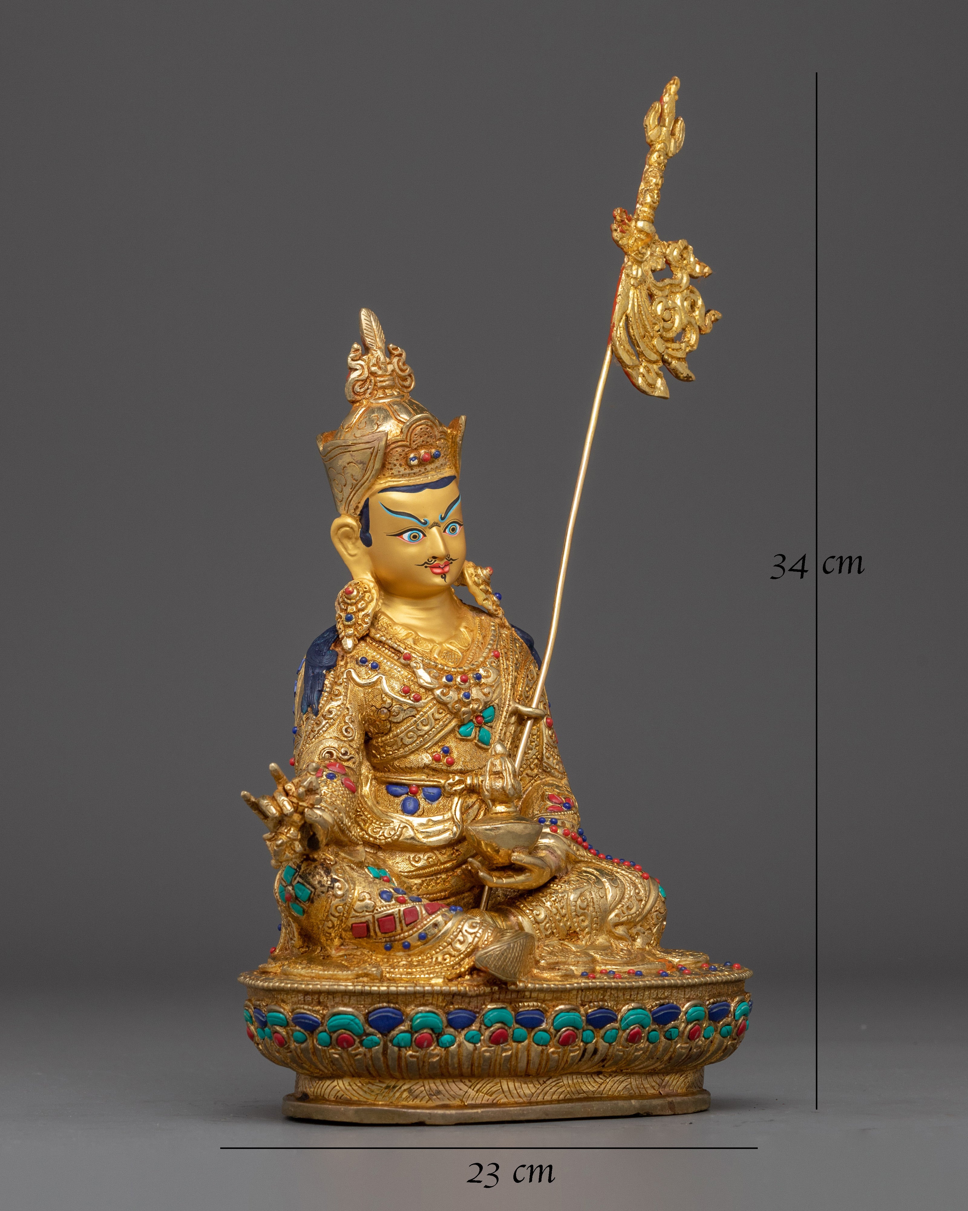 13.4 Inch Padmasambhava Statue