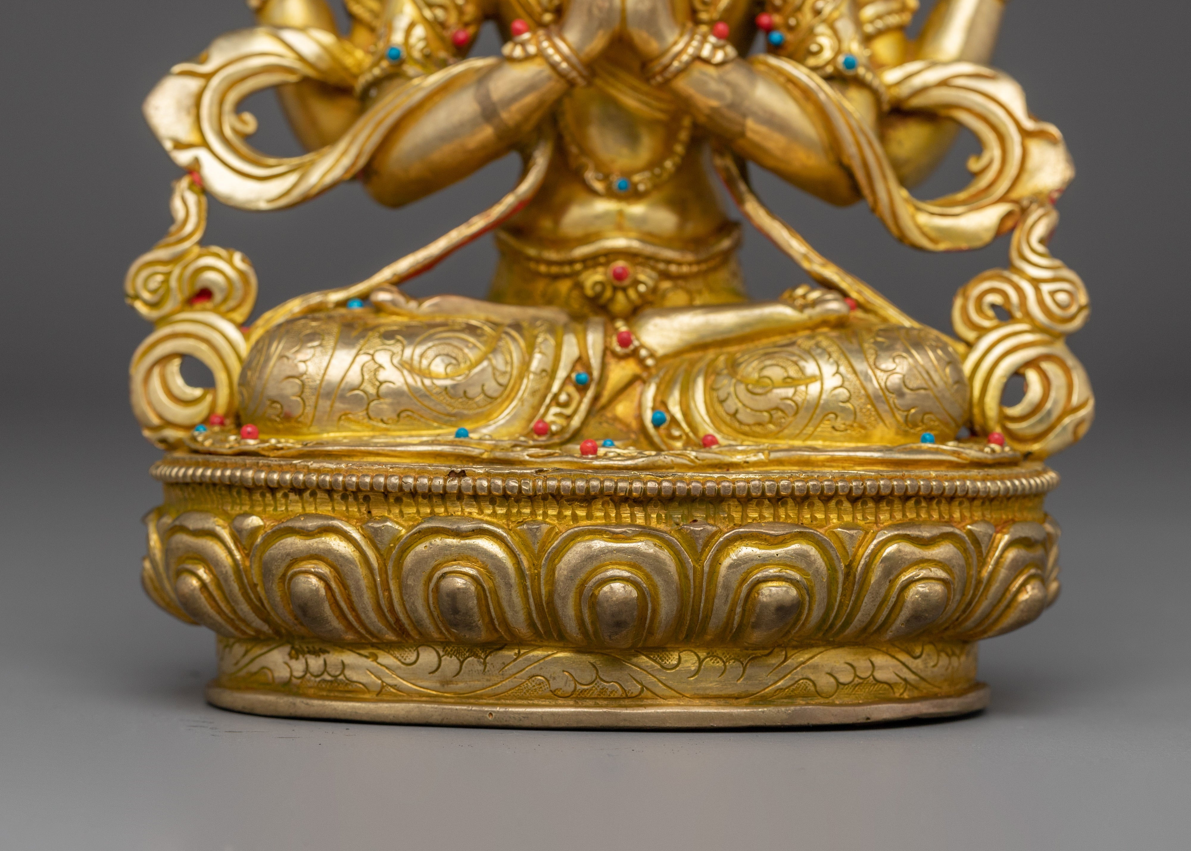Compassion Lord Four-Armed Chenrezig Statue