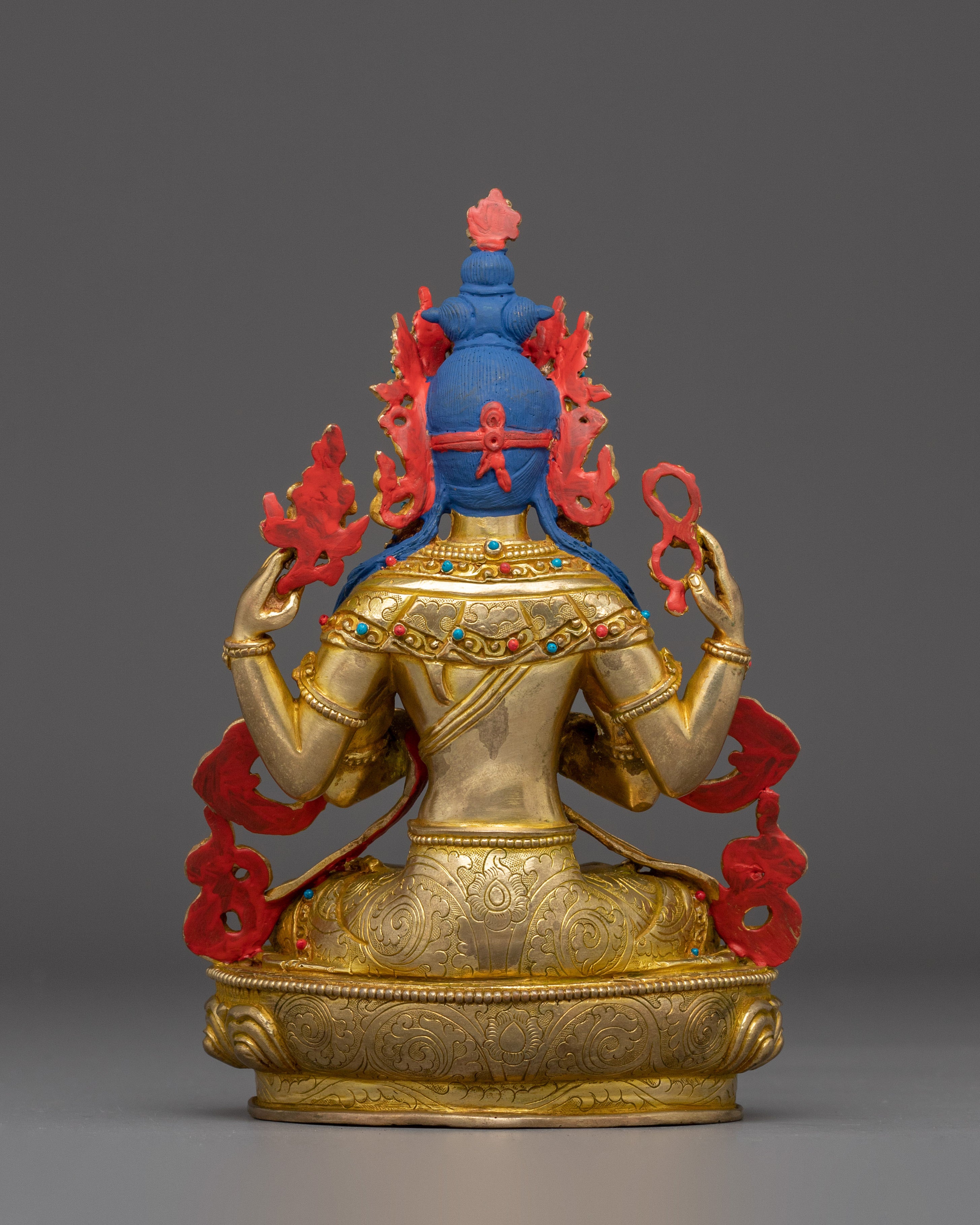 Compassion Lord Four-Armed Chenrezig Statue