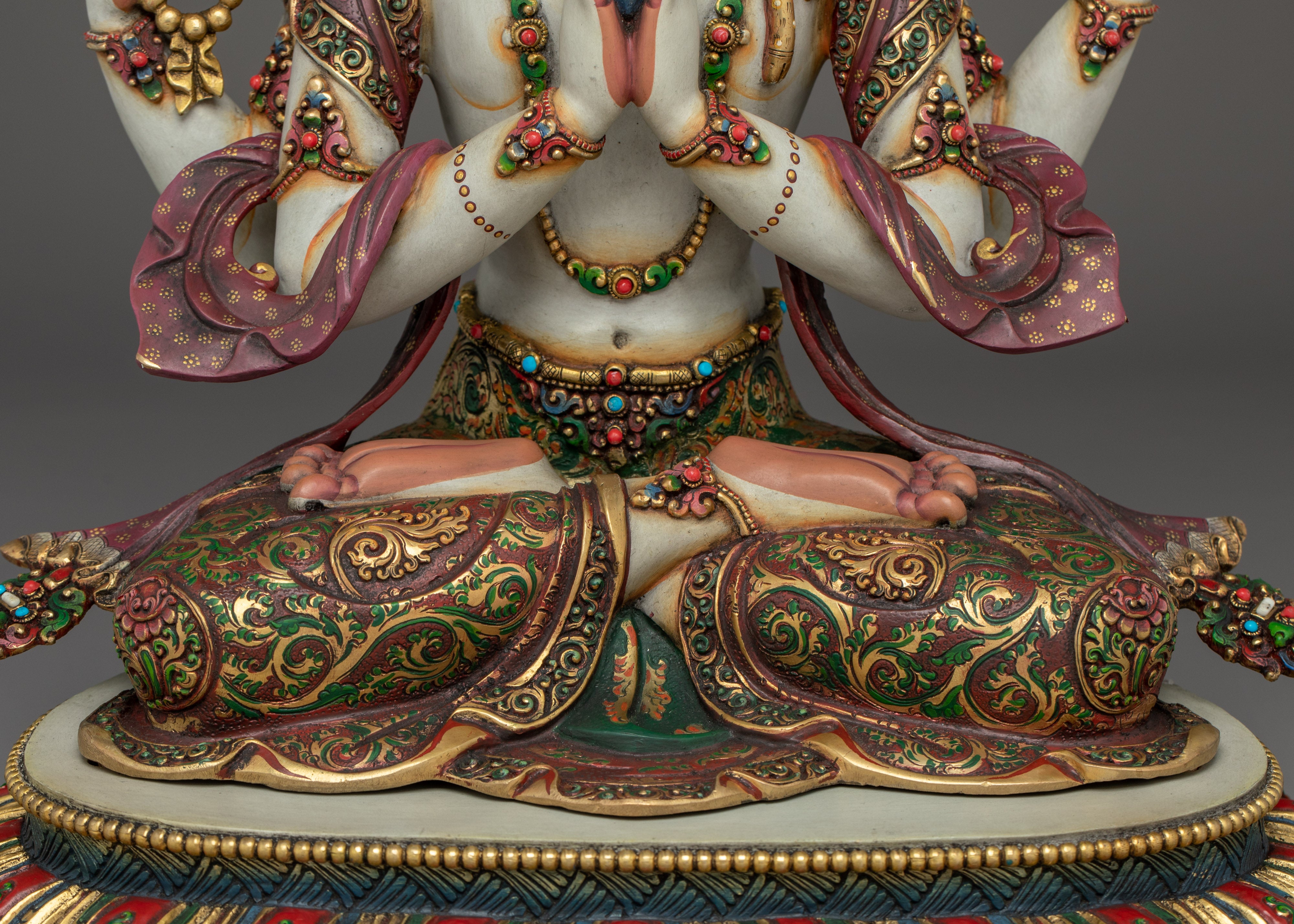 Himalayan Bodhisattva Set | Nepali Handcrafted Statues