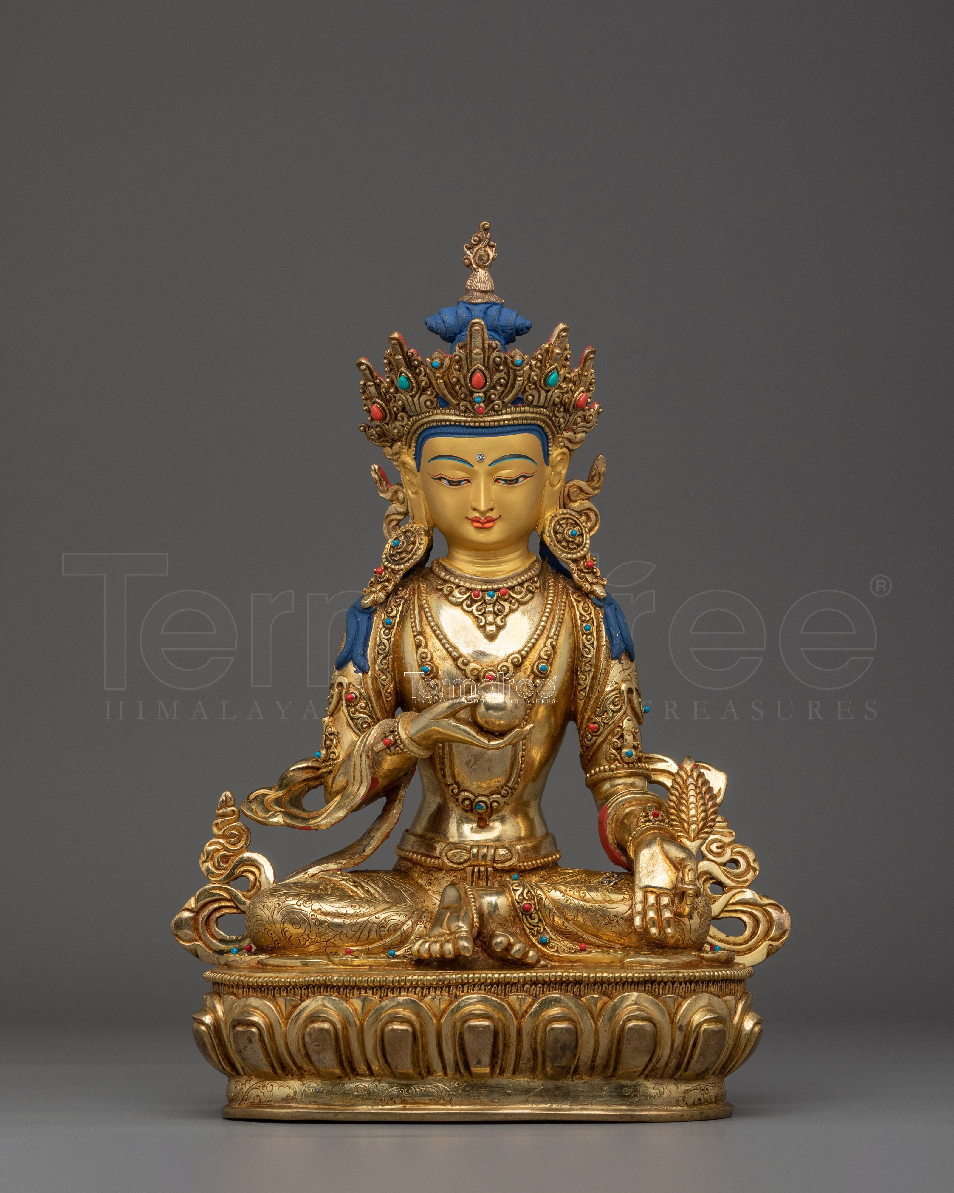 Sacred Kshitigarbha Statue | Nepali Handcrafted Sculpture