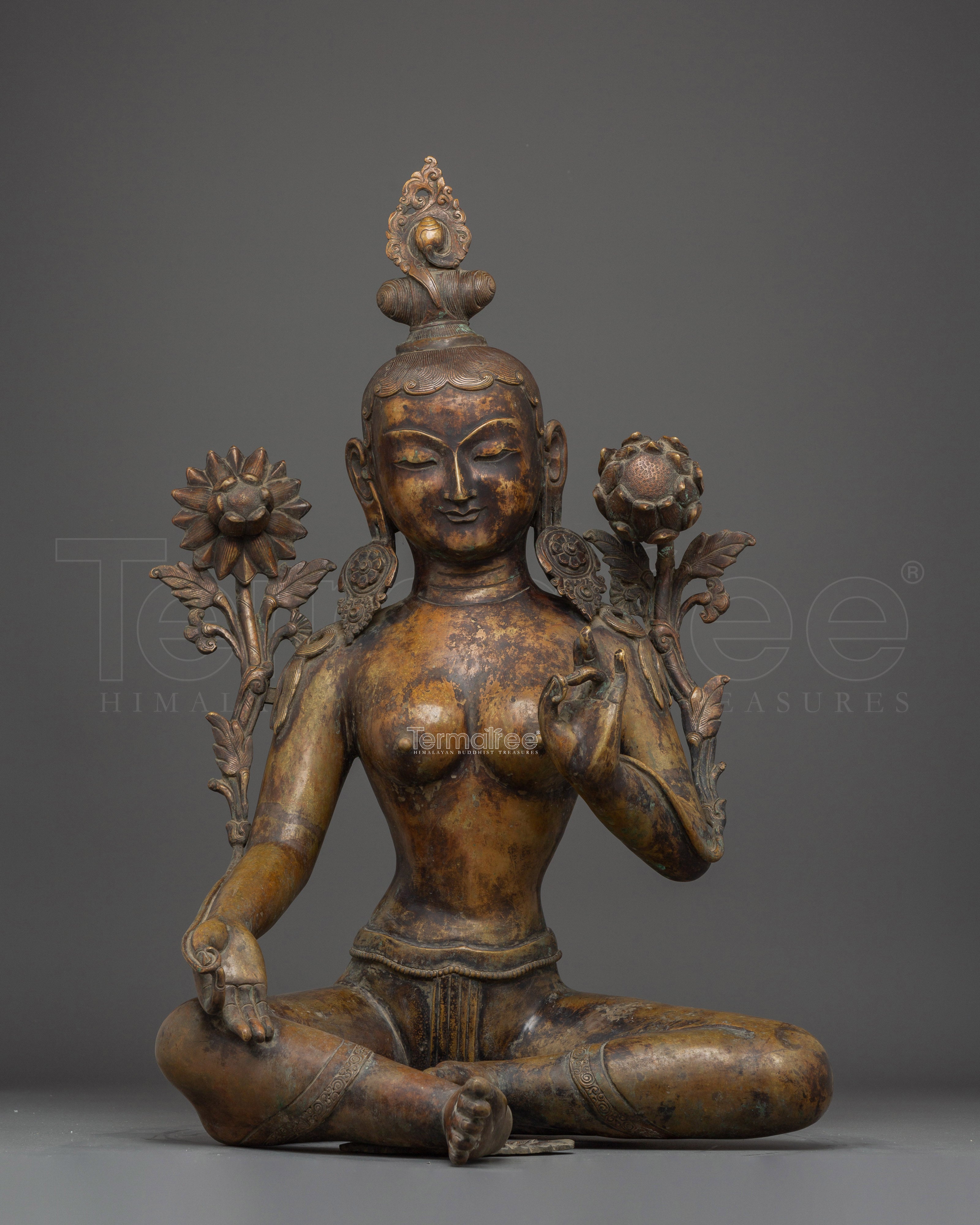 Statue of Green Tara: The Ultimate Liberator