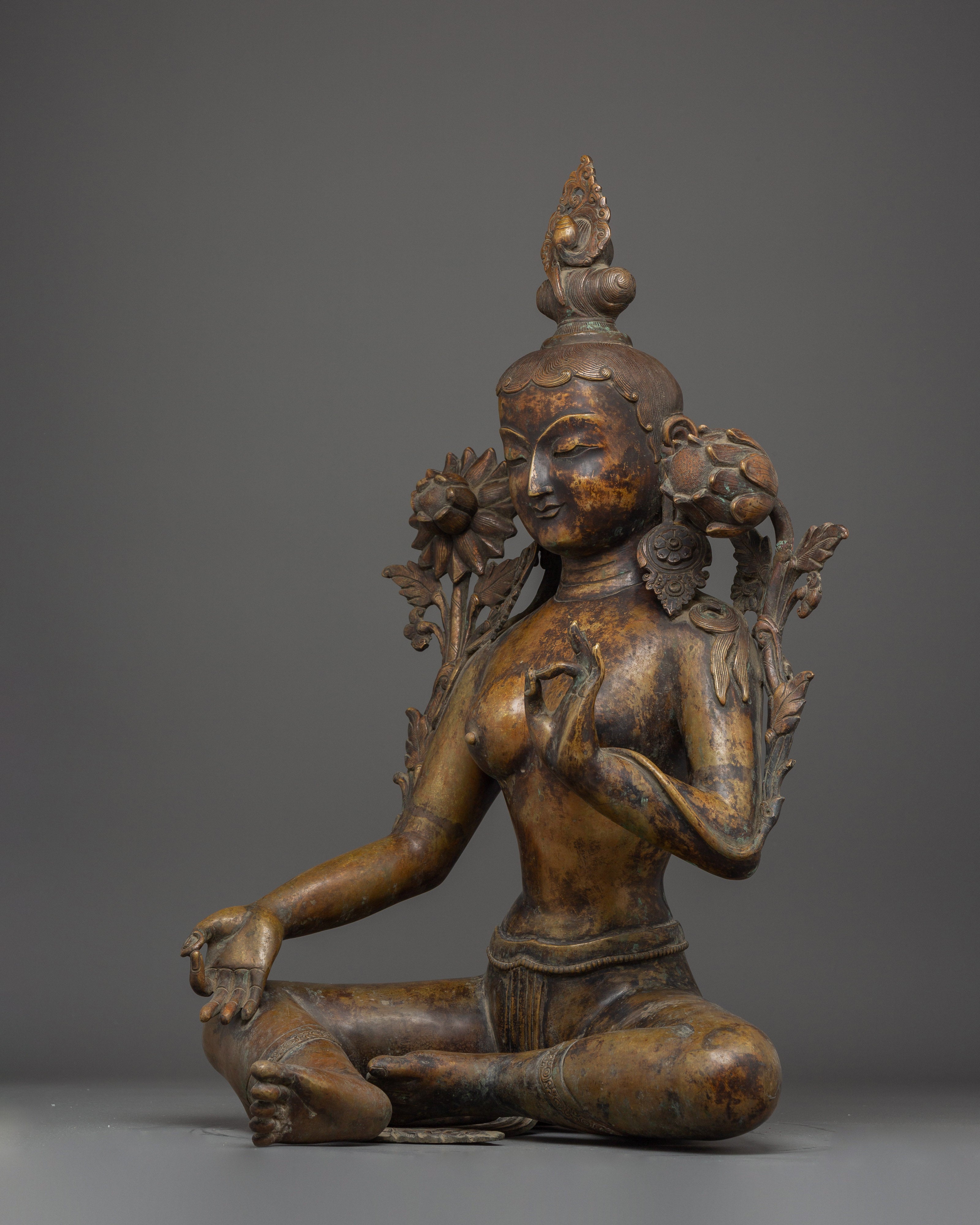 Statue of Green Tara: The Ultimate Liberator