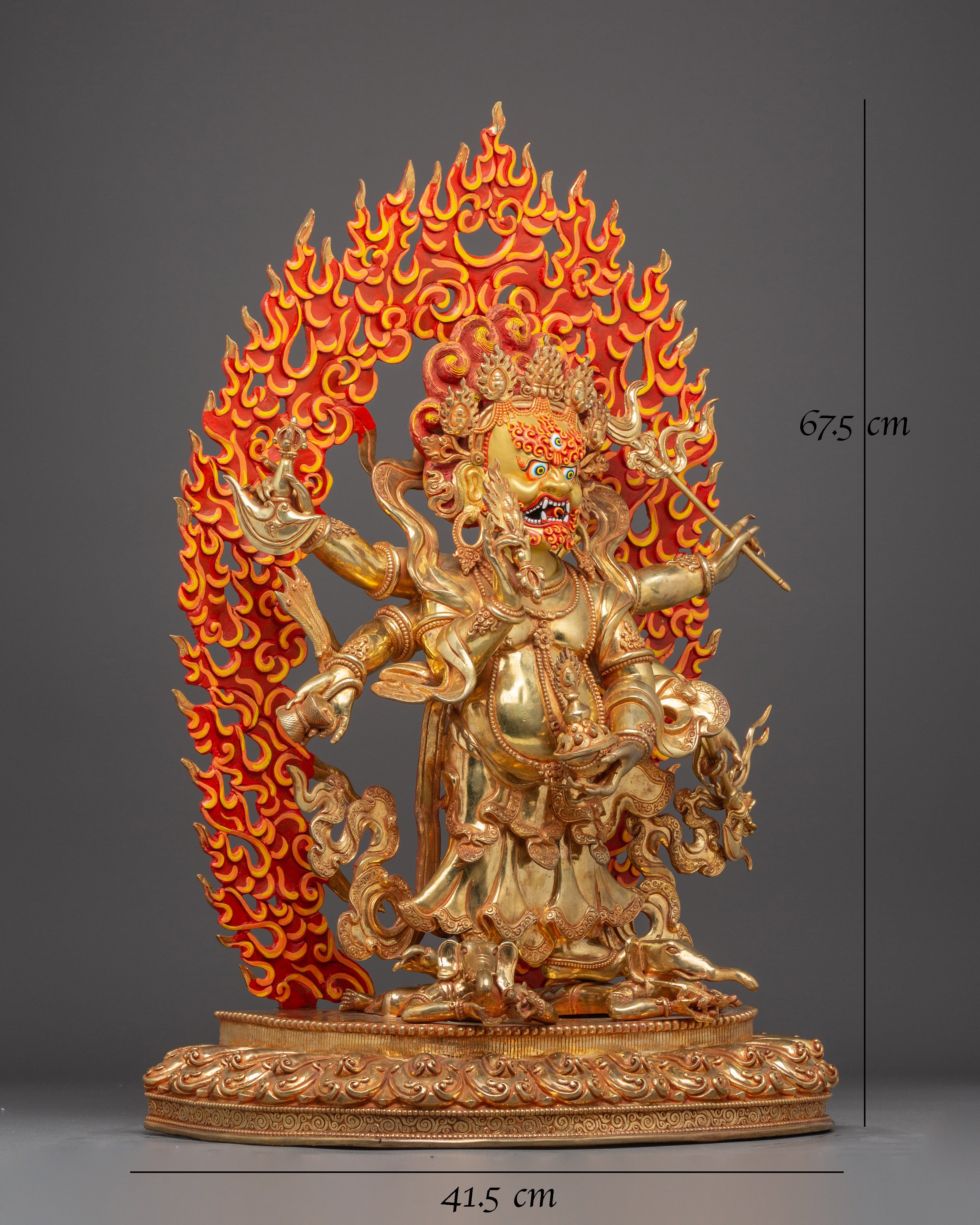 White Mahakala Statue: The Protector of Dharma 