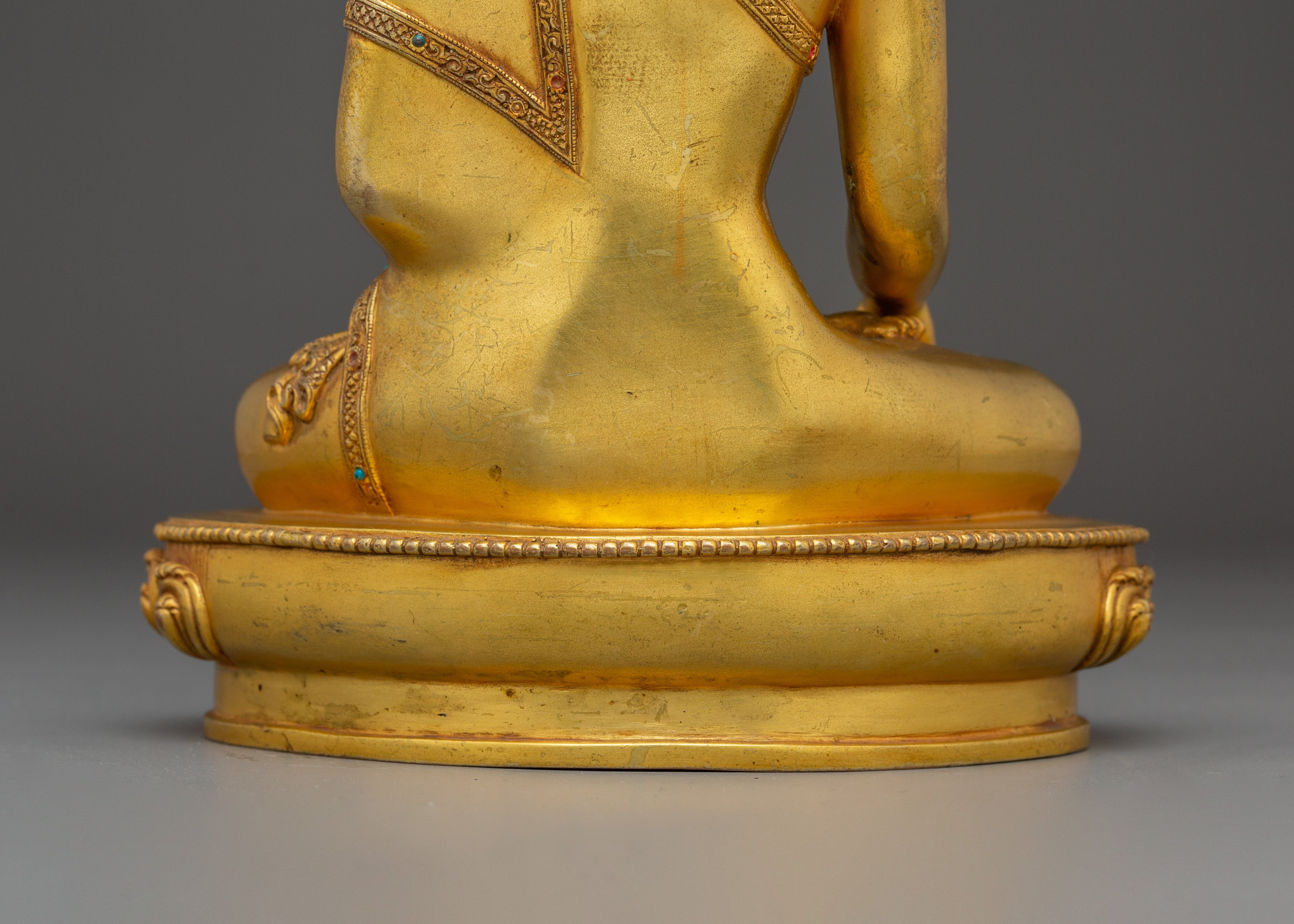 9.8 Inch Golden Shakyamuni Buddha Statue