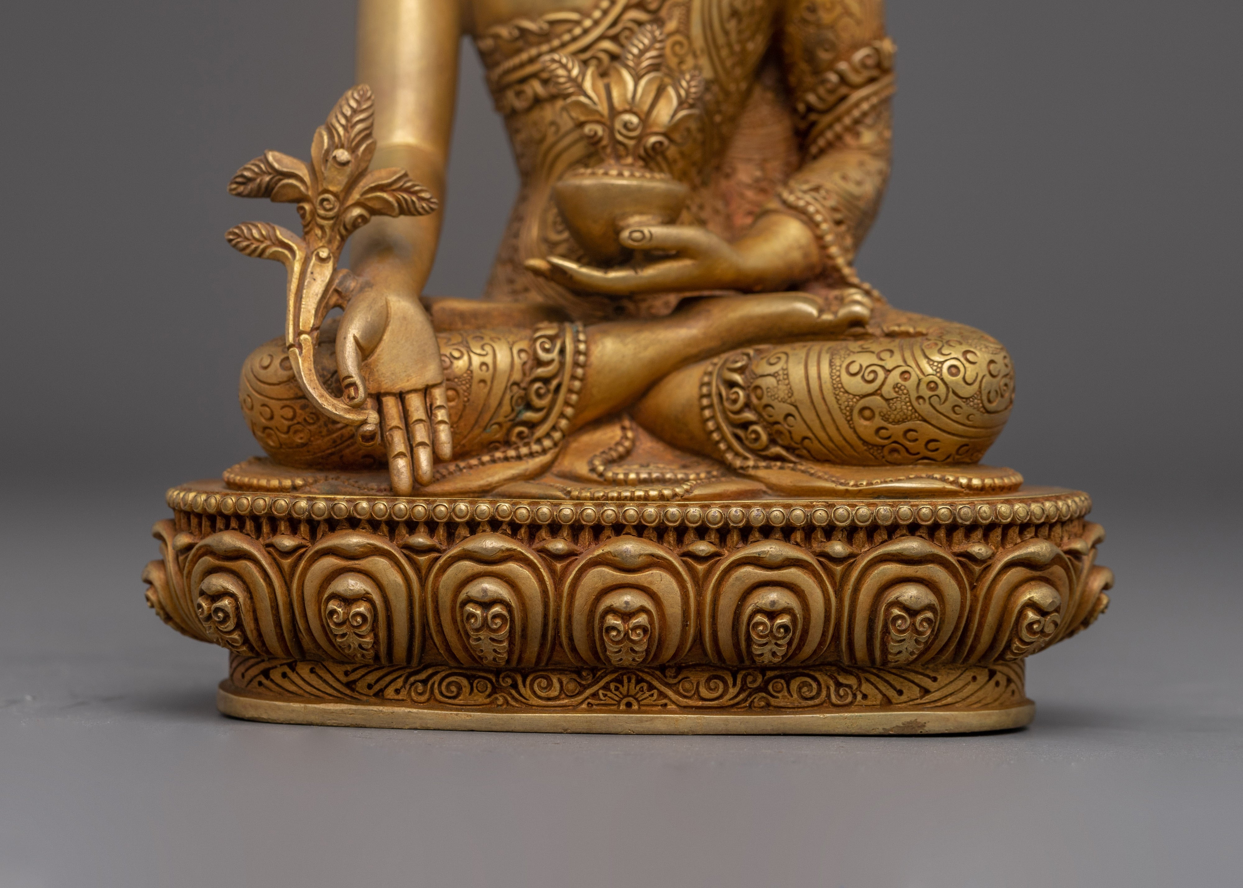 Copper Supreme Healer Medicine Buddha Statue