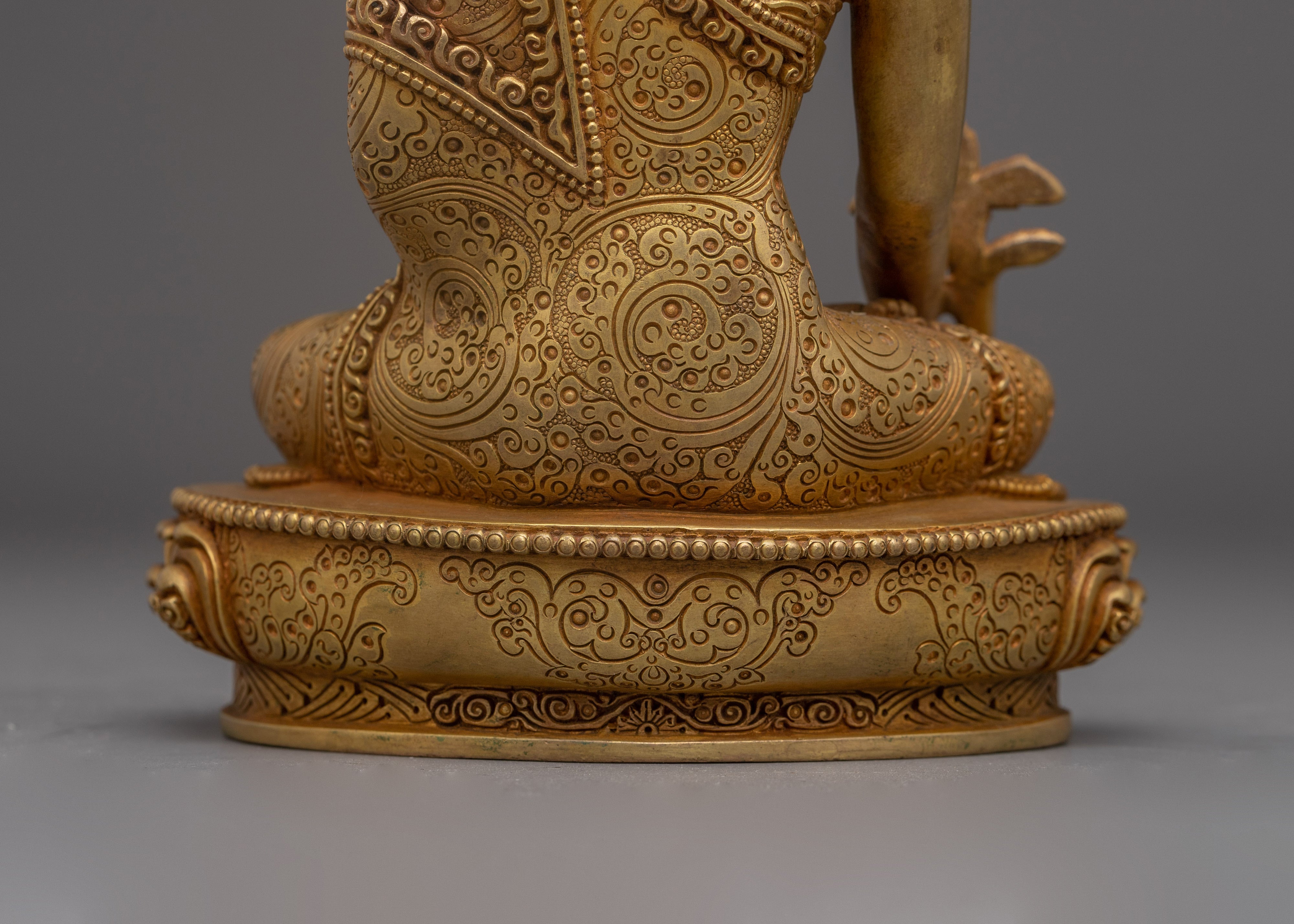Copper Supreme Healer Medicine Buddha Statue