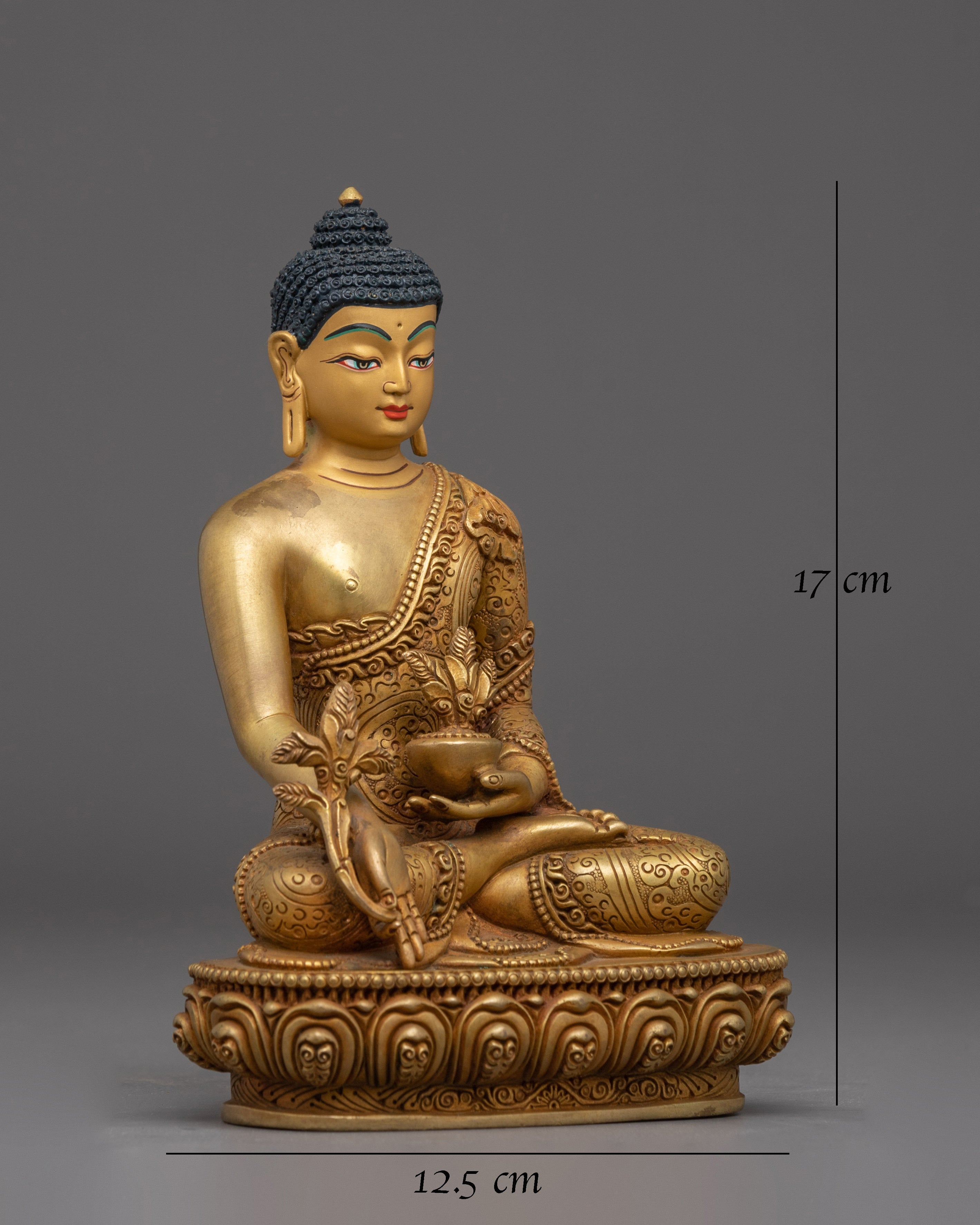 Copper Supreme Healer Medicine Buddha Statue