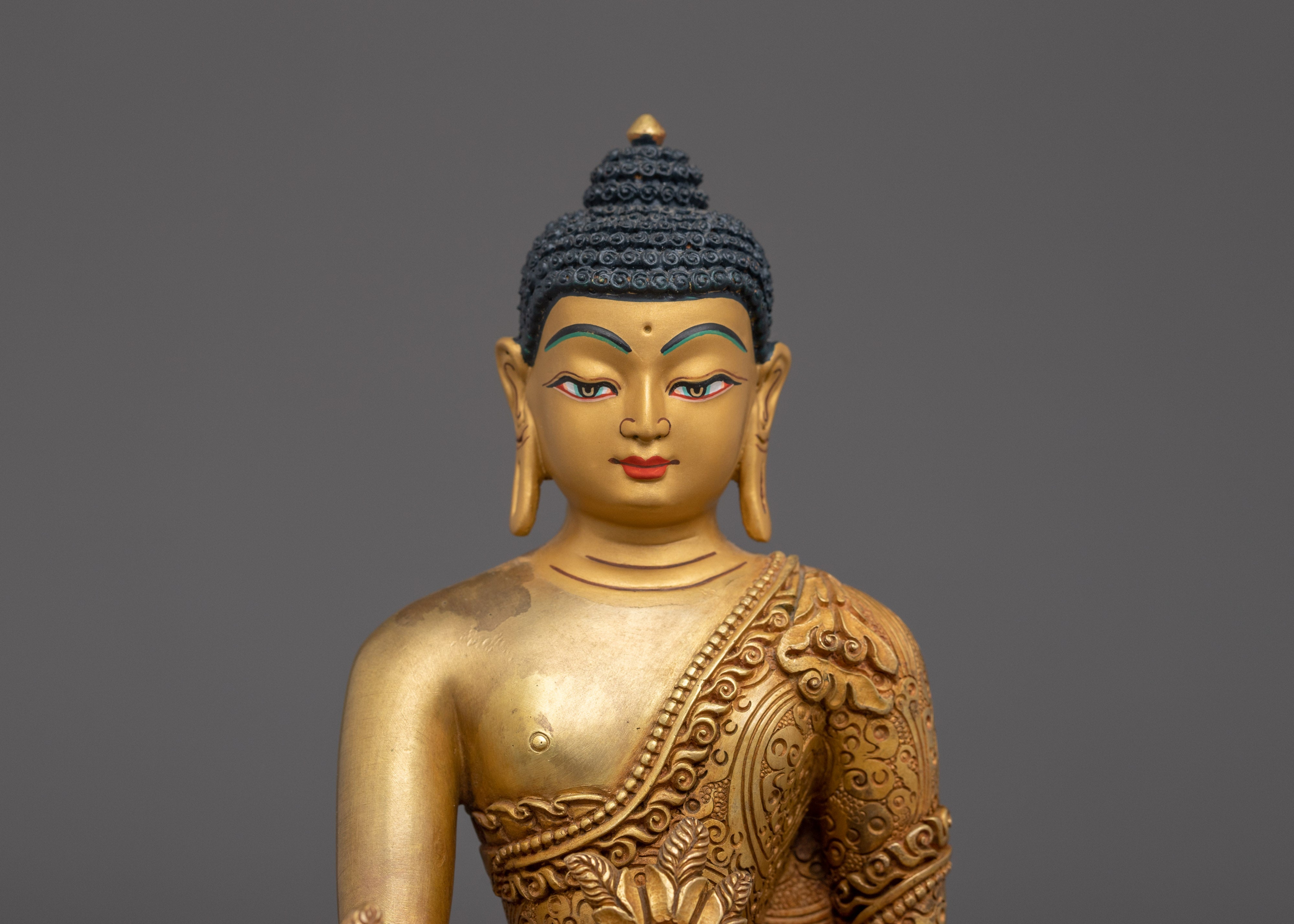 Copper Supreme Healer Medicine Buddha Statue