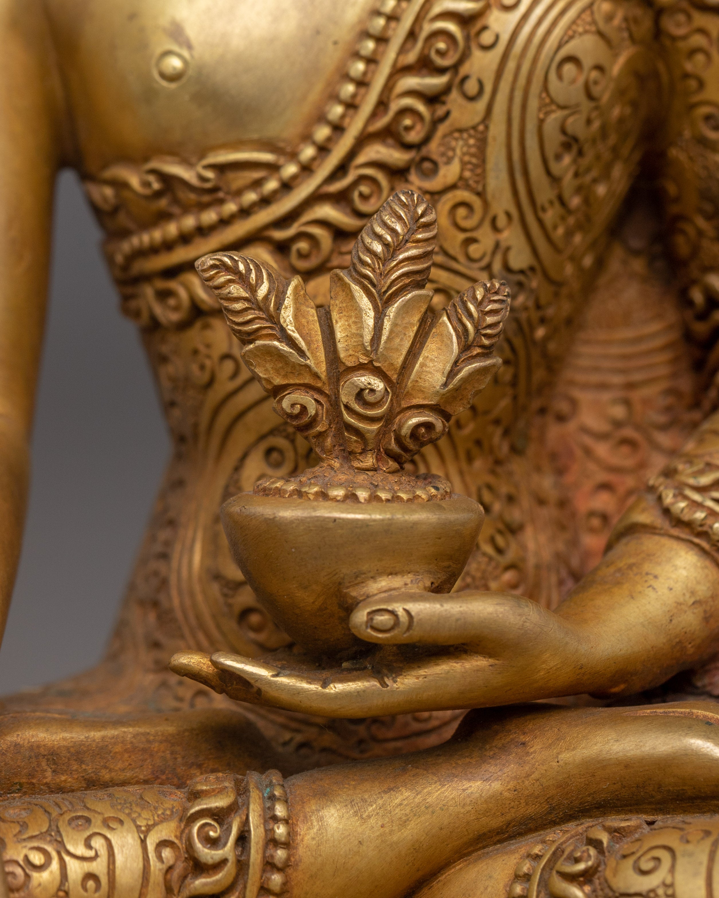 Copper Supreme Healer Medicine Buddha Statue
