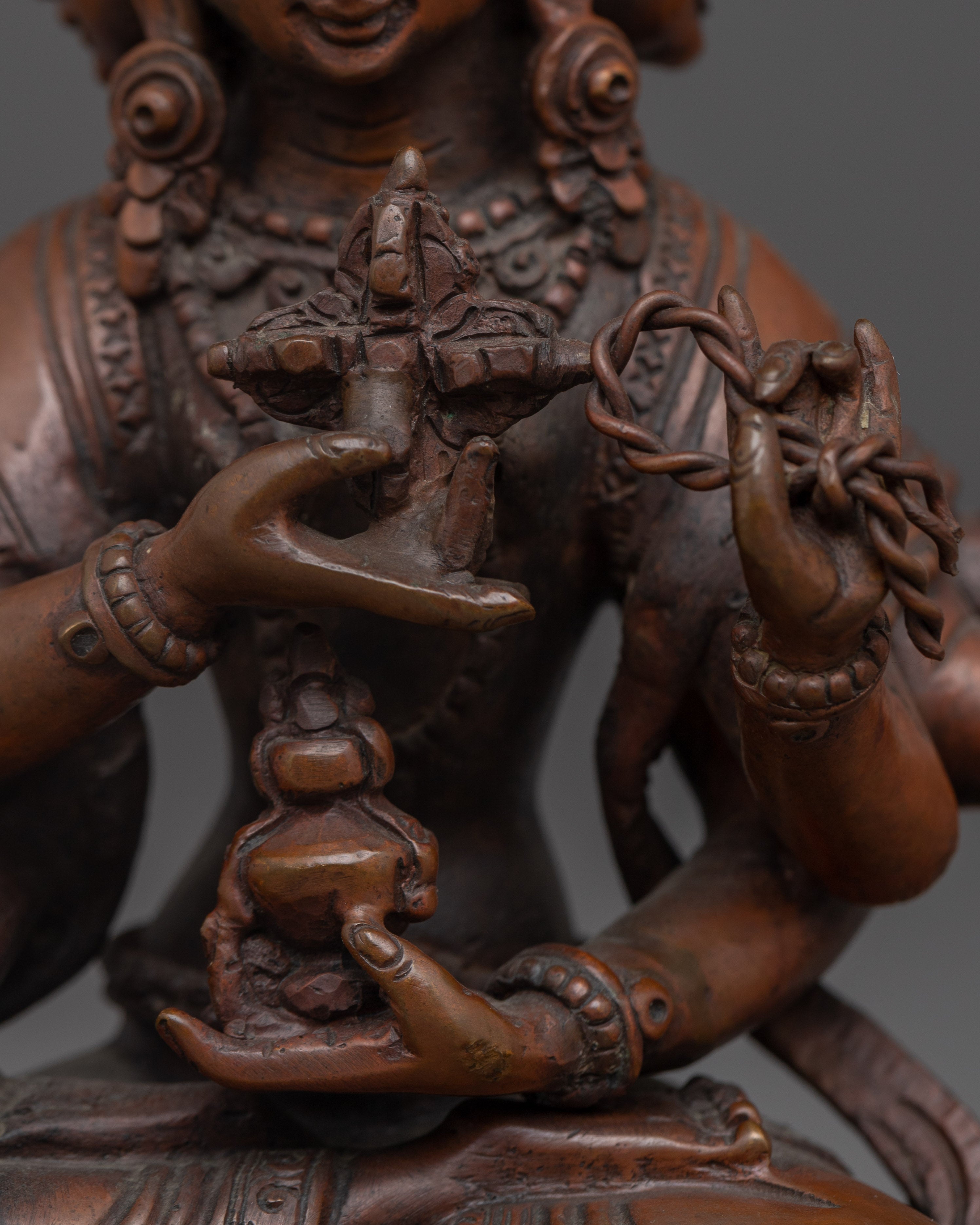 Namgyalma Dakini Figurine With Oxidized Copper