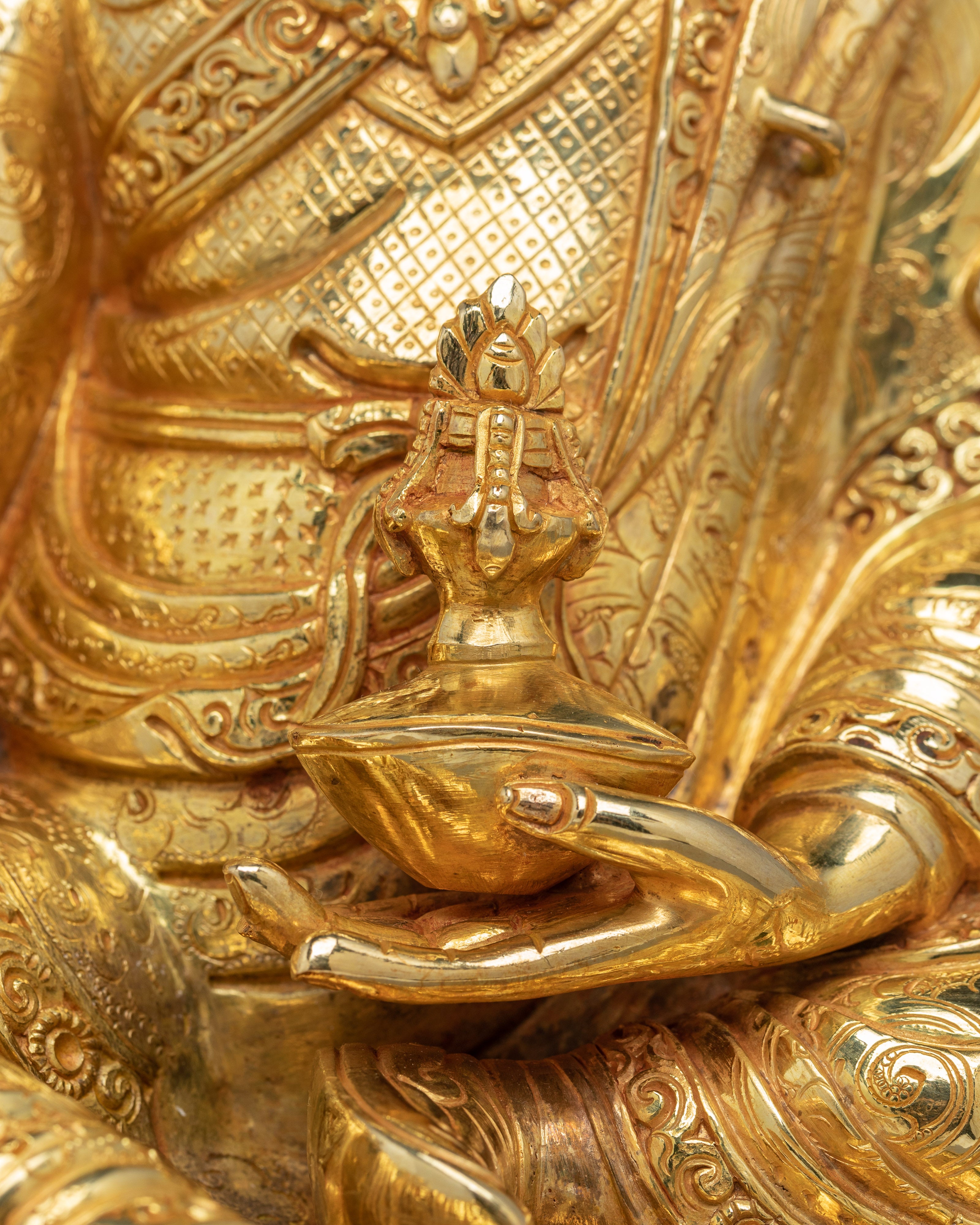 Handmade Guru Rinpoche Statue for Meditation