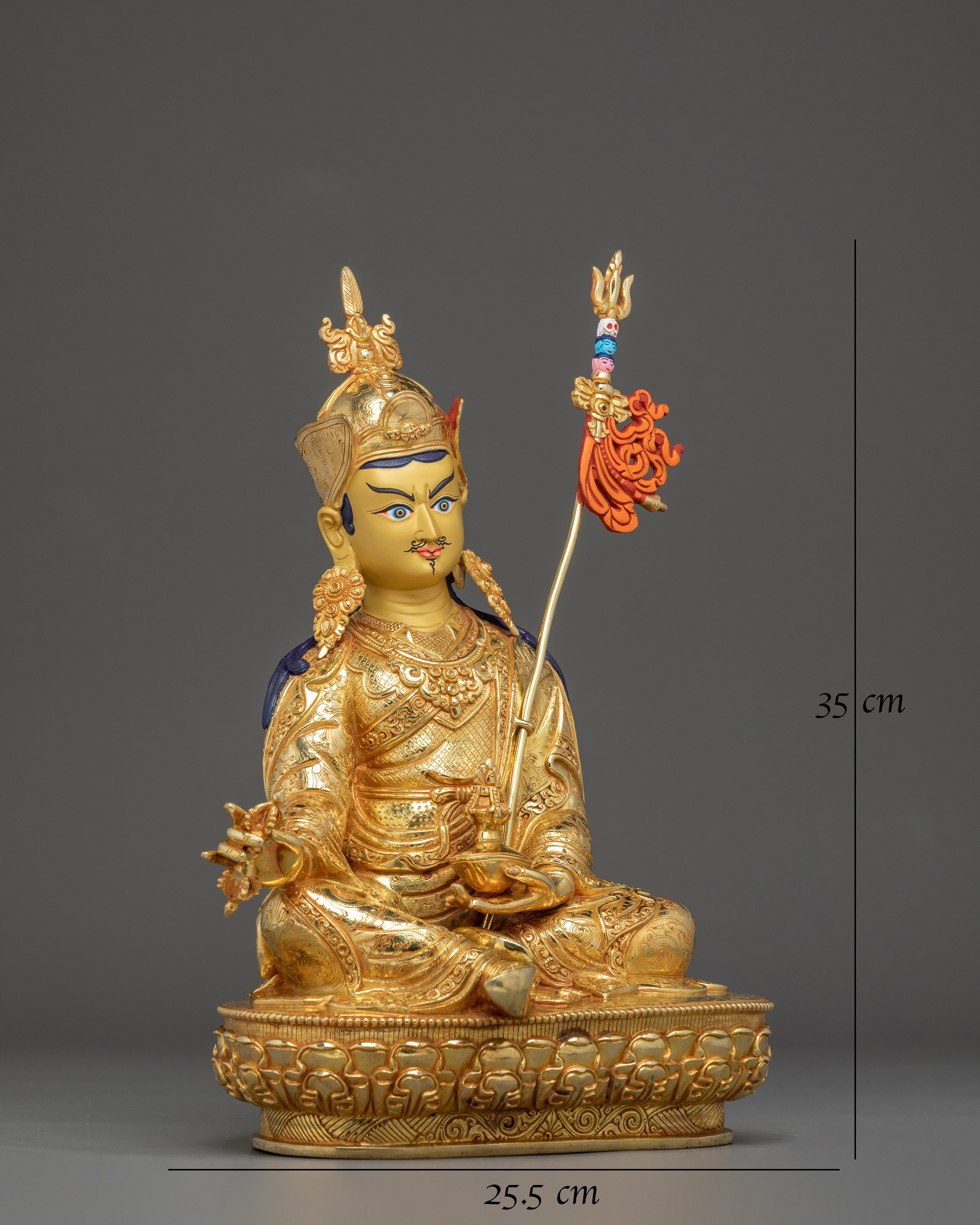 Handmade Guru Rinpoche Statue for Meditation 