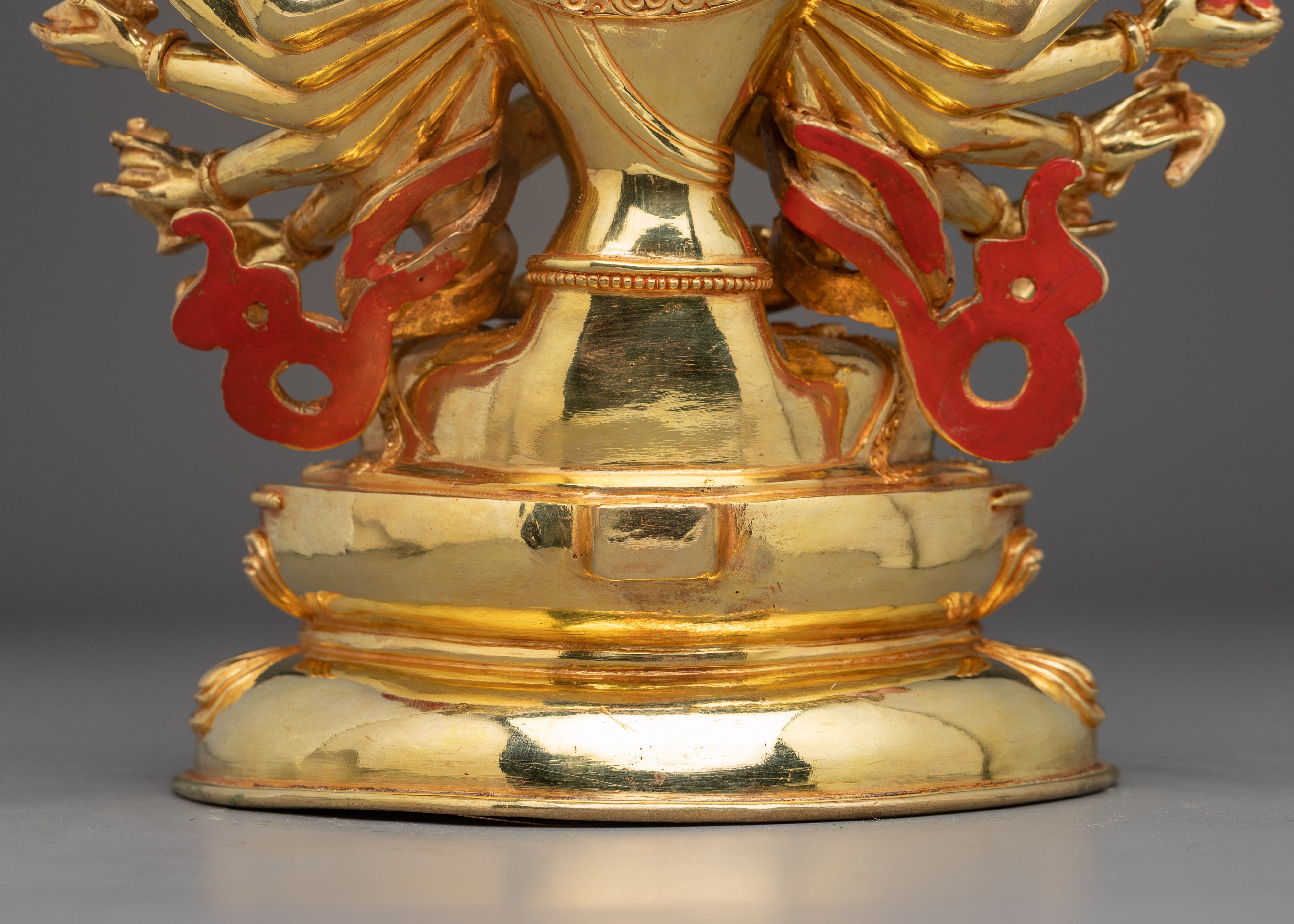 Bodhisattva Cundi Artwork | 24K Gold Gilded Spiritual Statue